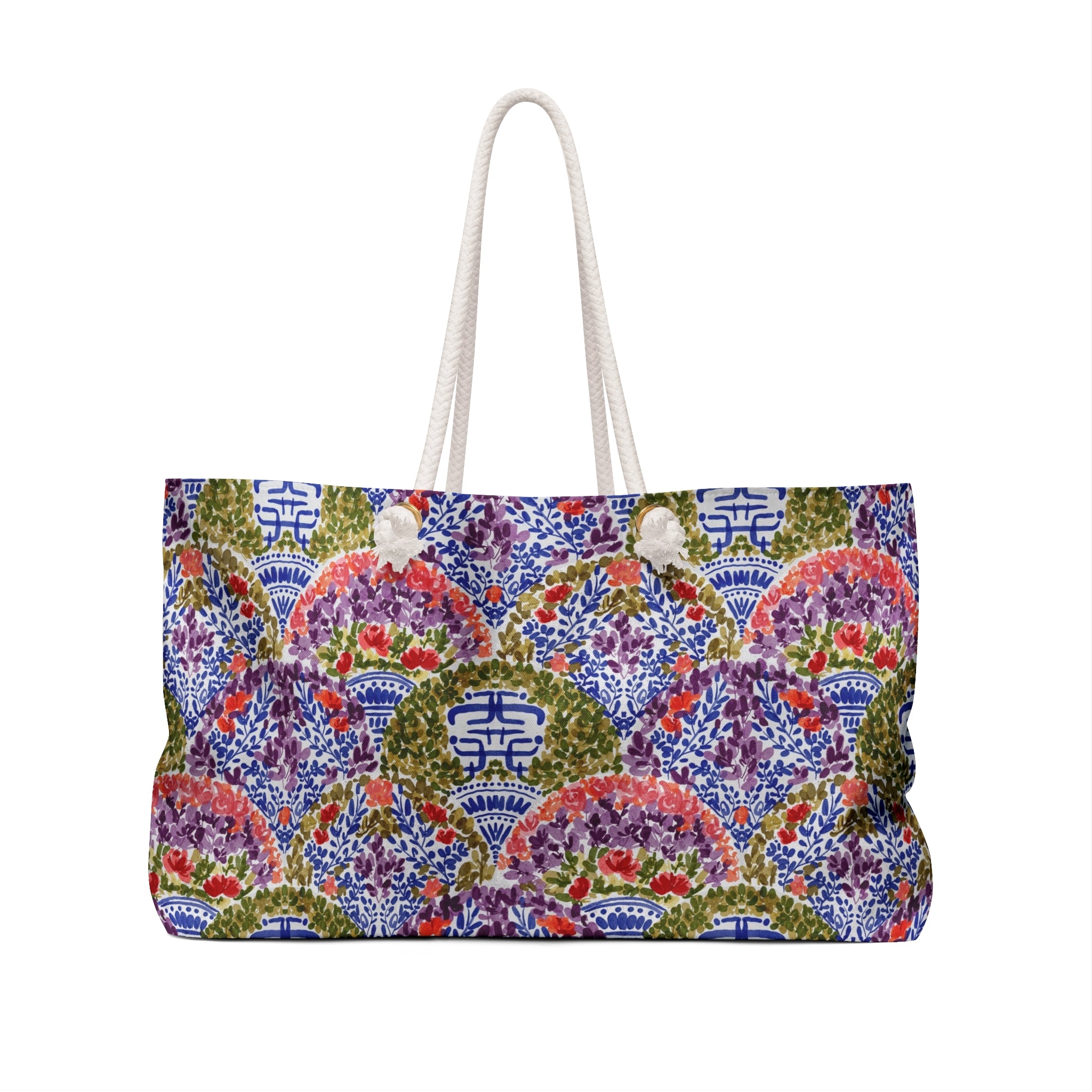 Dynasty Striped Monogrammed Mahjong Bag