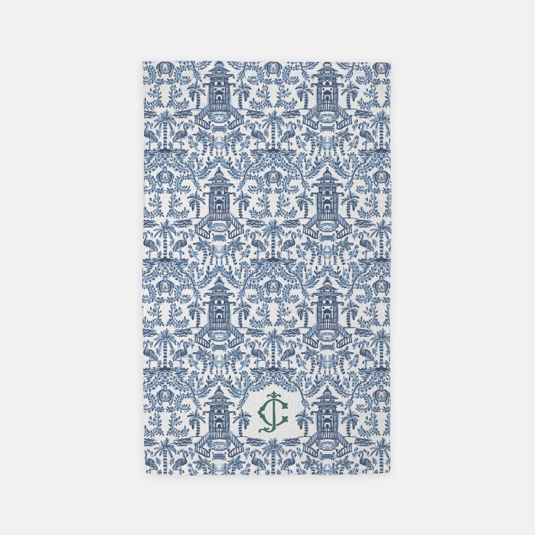 Palm Beach Monogrammed Hand Towel