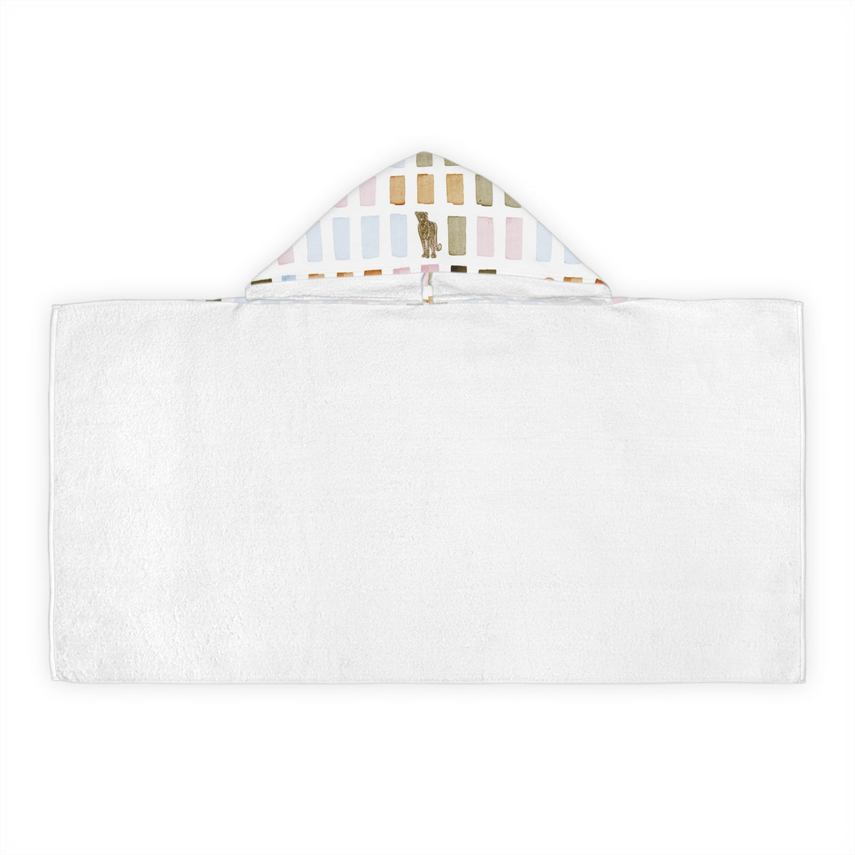 House Print Youth Hooded Towel