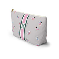 Duck Tales Striped Monogrammed Pouch