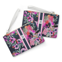 Remi Striped Monogrammed Mahjong Card Pouch