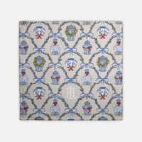 Chinoiserie Christmas Monogrammed Hostess Towel (Single)