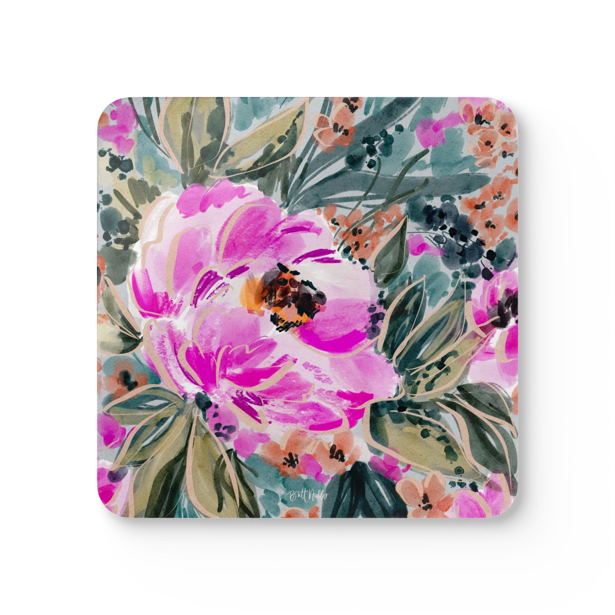 Rosalie Mahjong Mat Art Coaster Set (Set of 4)