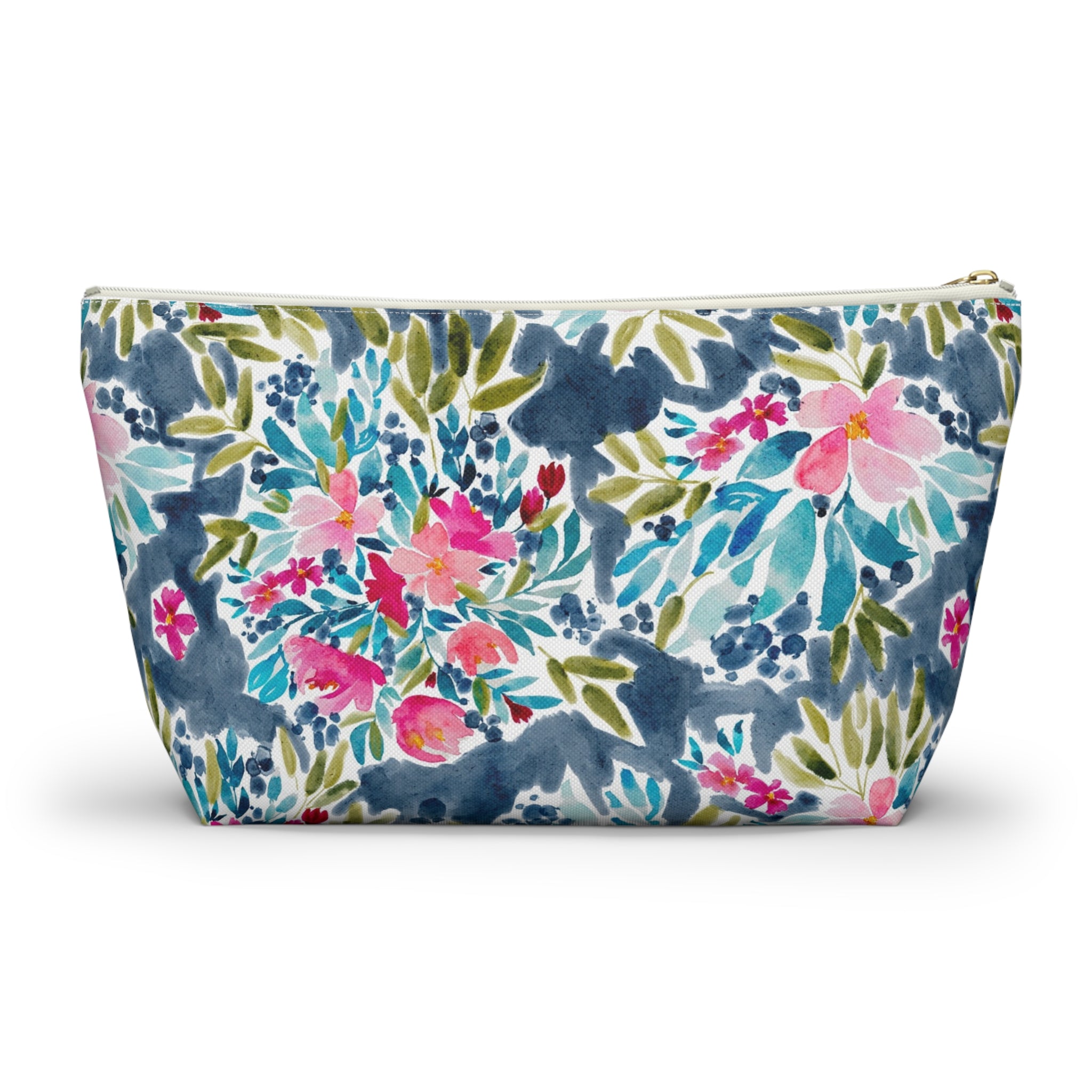 Aria Striped Monogrammed Pouch