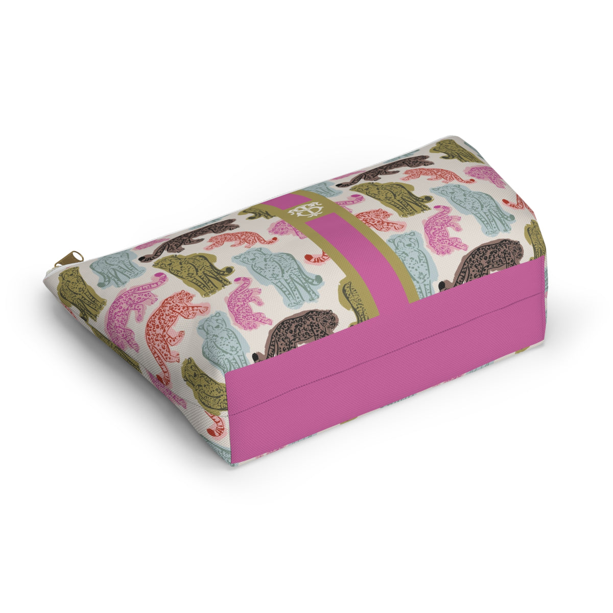 Safari Society Striped Monogrammed Pouch