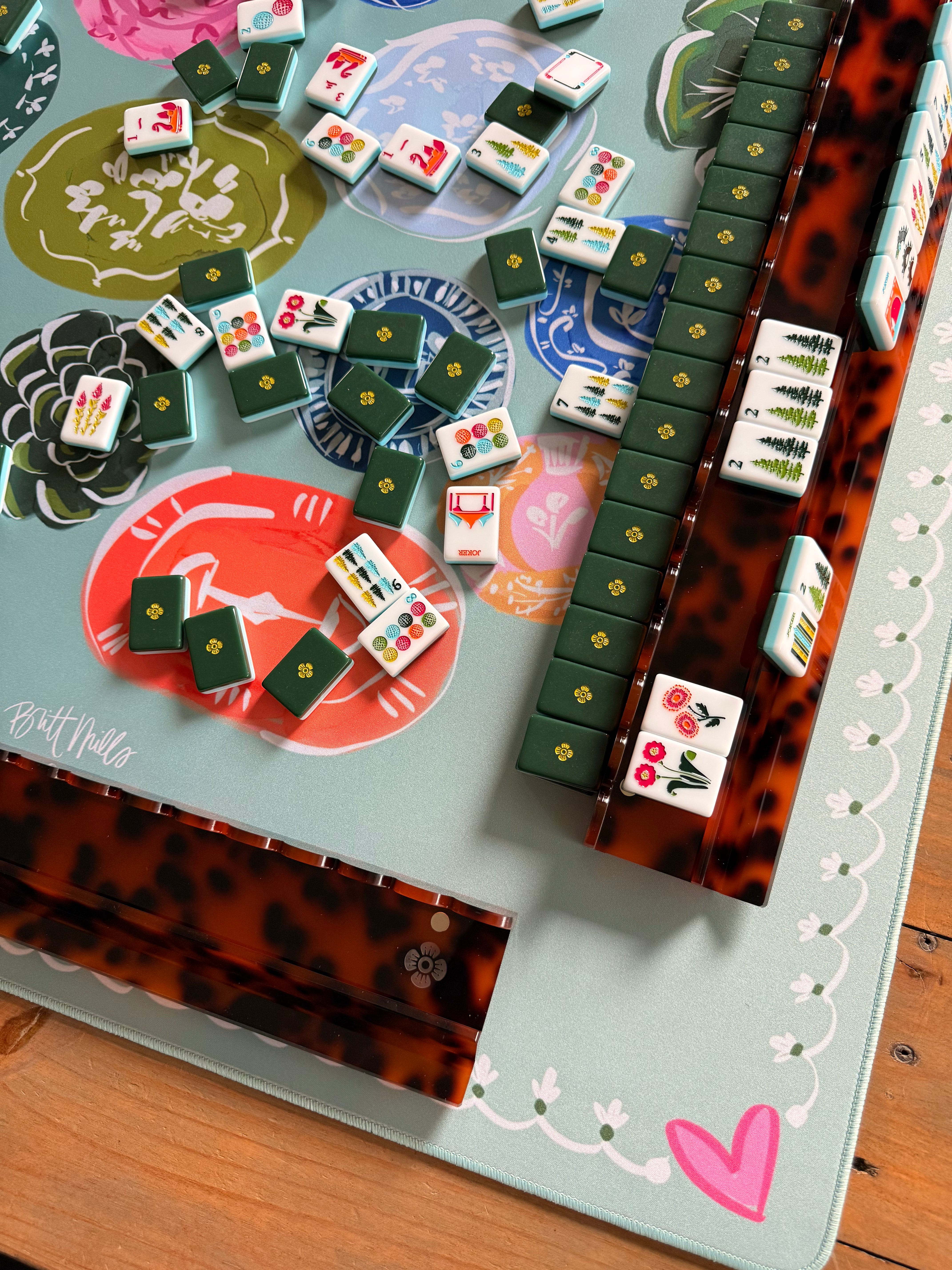 Willow Neoprene Mahjong Mat