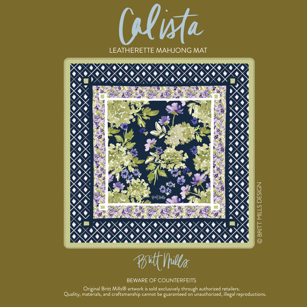 Calista Leatherette Mahjong Mat