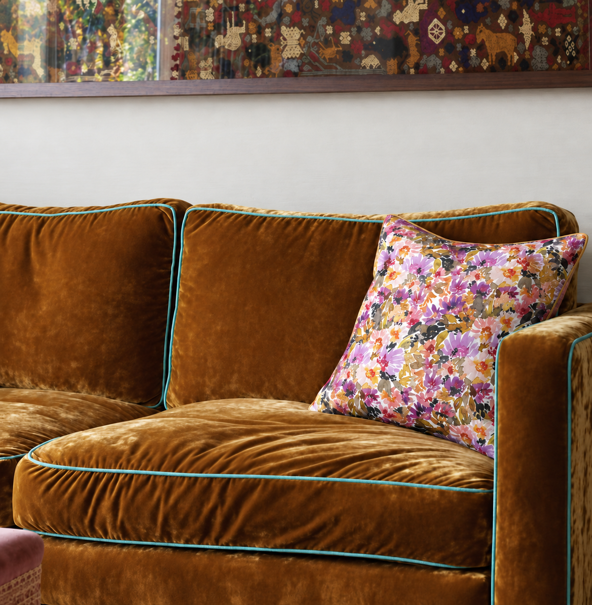 Mabel Velvet Throw Pillow