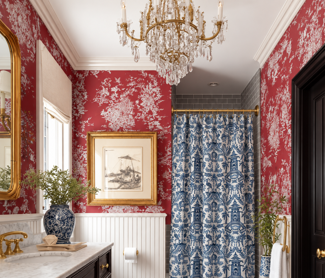 Palm Beach Shower Curtain
