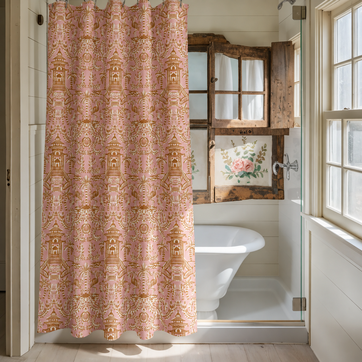 Soirée Pink Shower Curtain