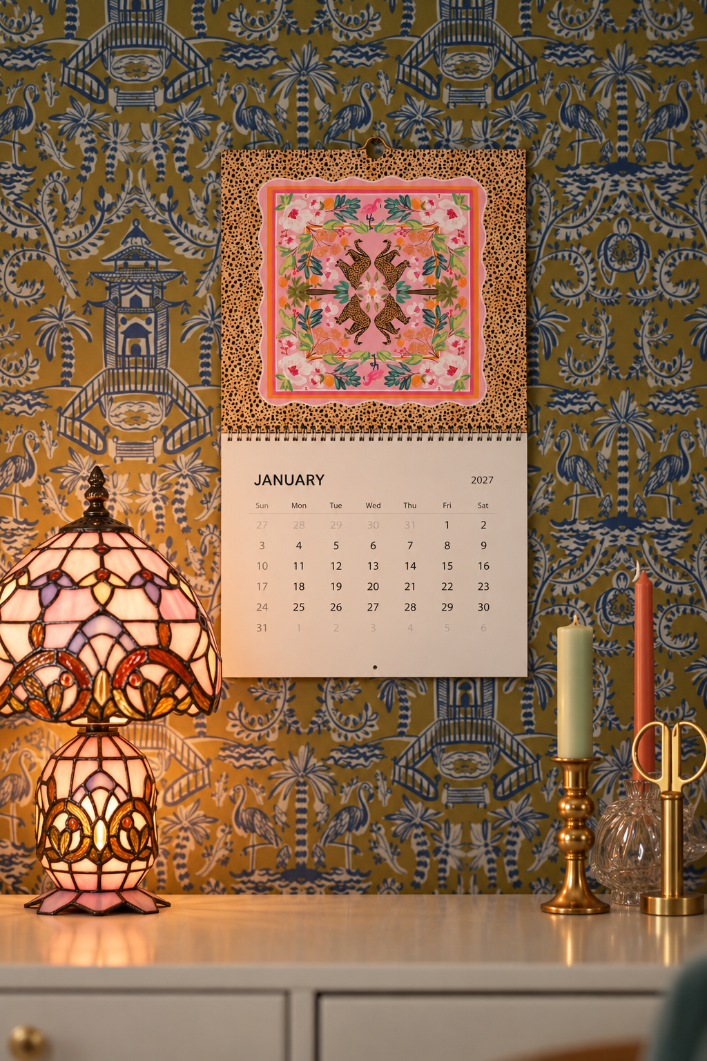 Year of Mahj - Mahjong Mat Art Wall Calendars (2027)