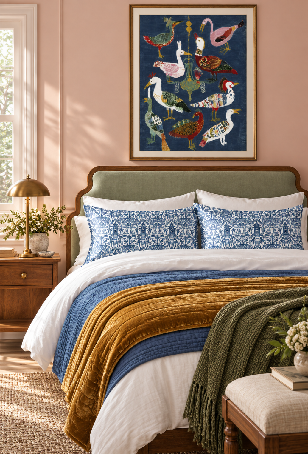 Palm Beach Satin Pillowcase