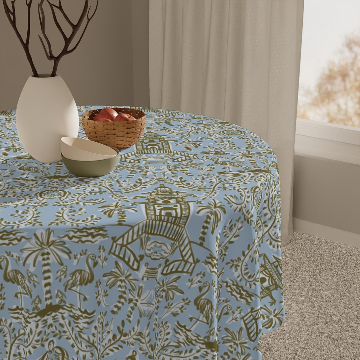 Soirée Blue Tablecloth