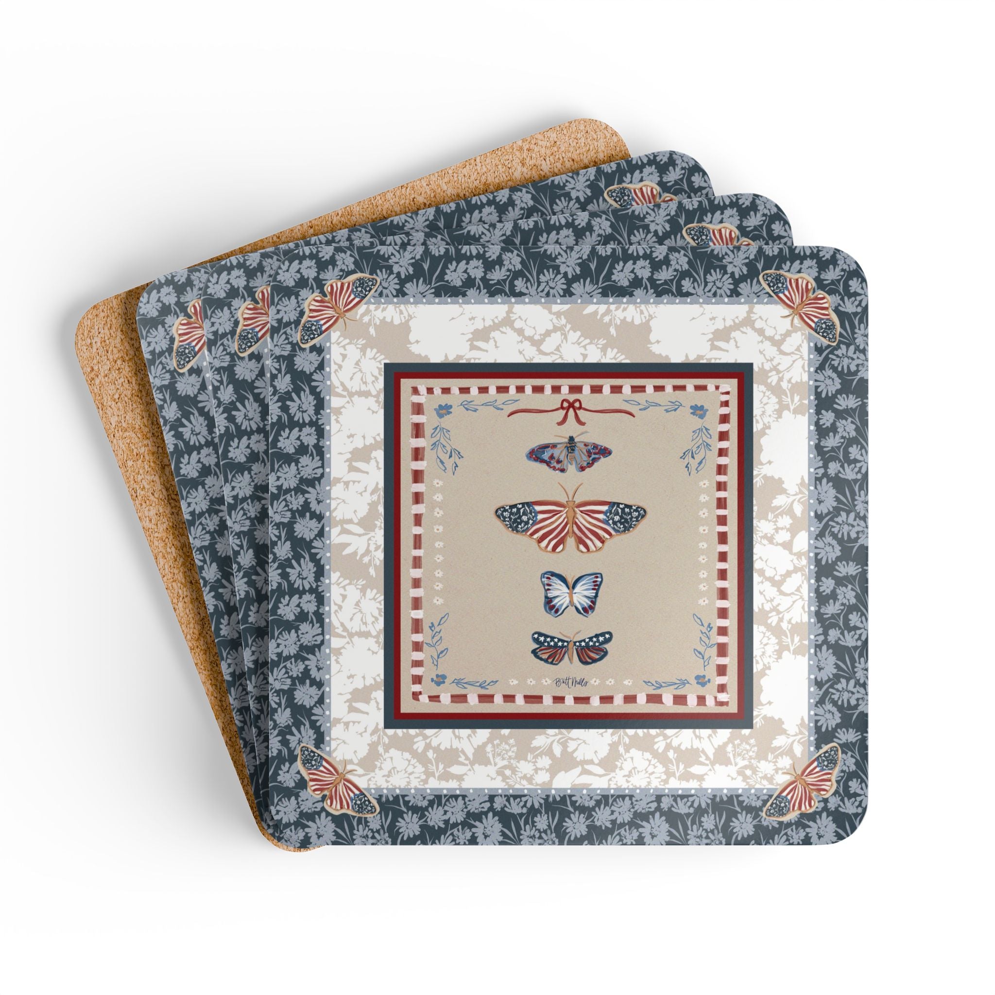 Glory Mahjong Mat Art Coaster Set (Set of 4)