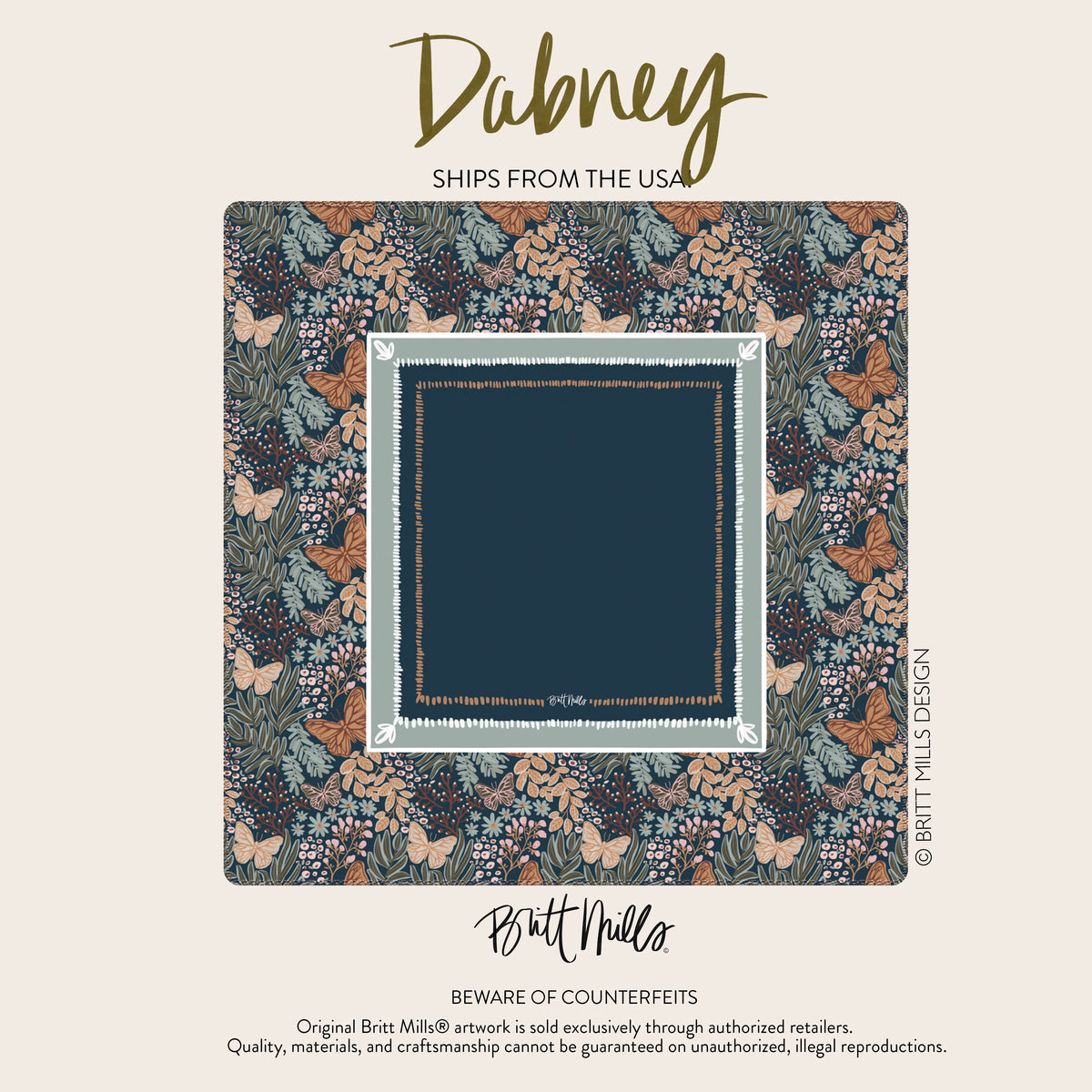 Dabney Neoprene Mahjong Mat [Arriving late October]