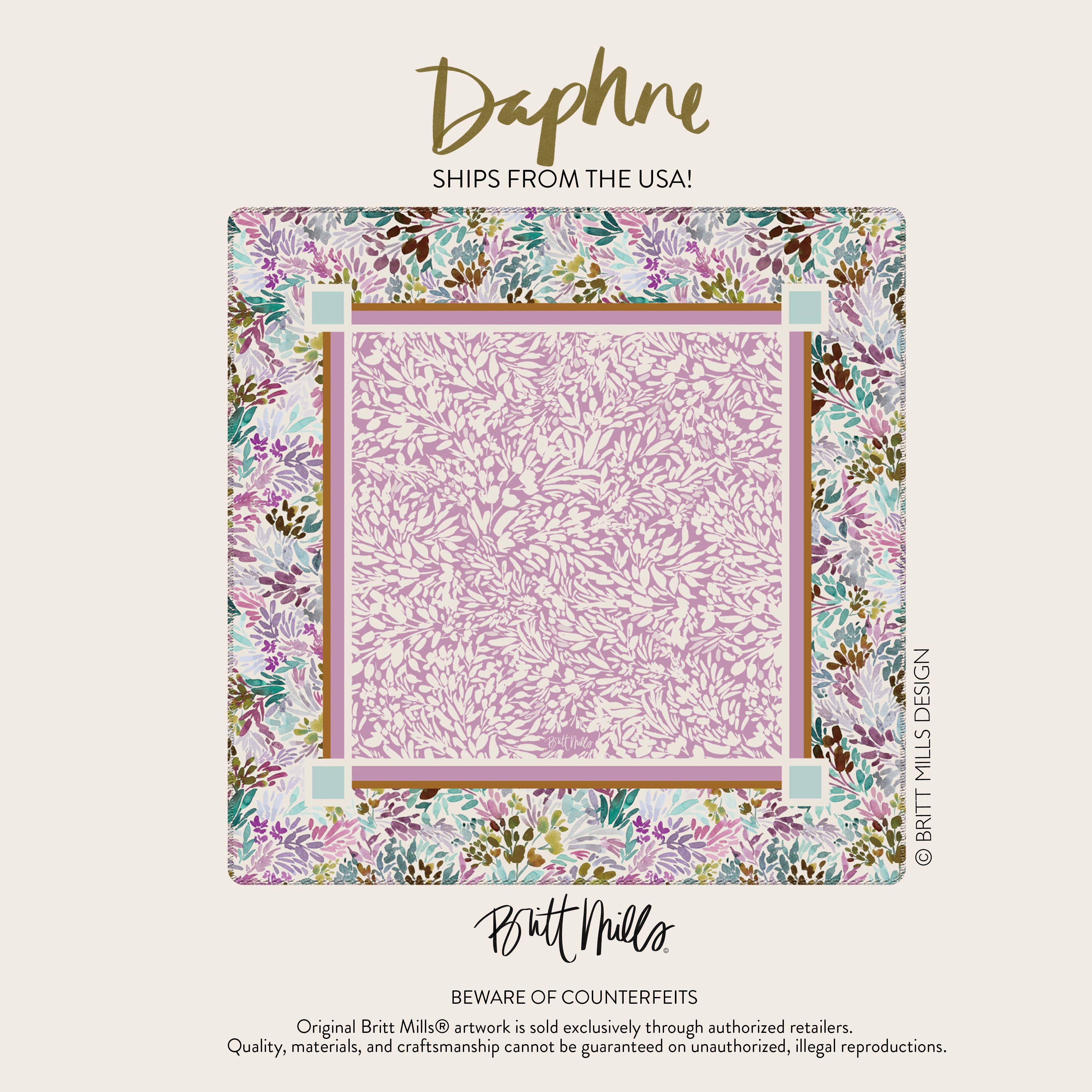 Daphne Neoprene Mahjong Mat
