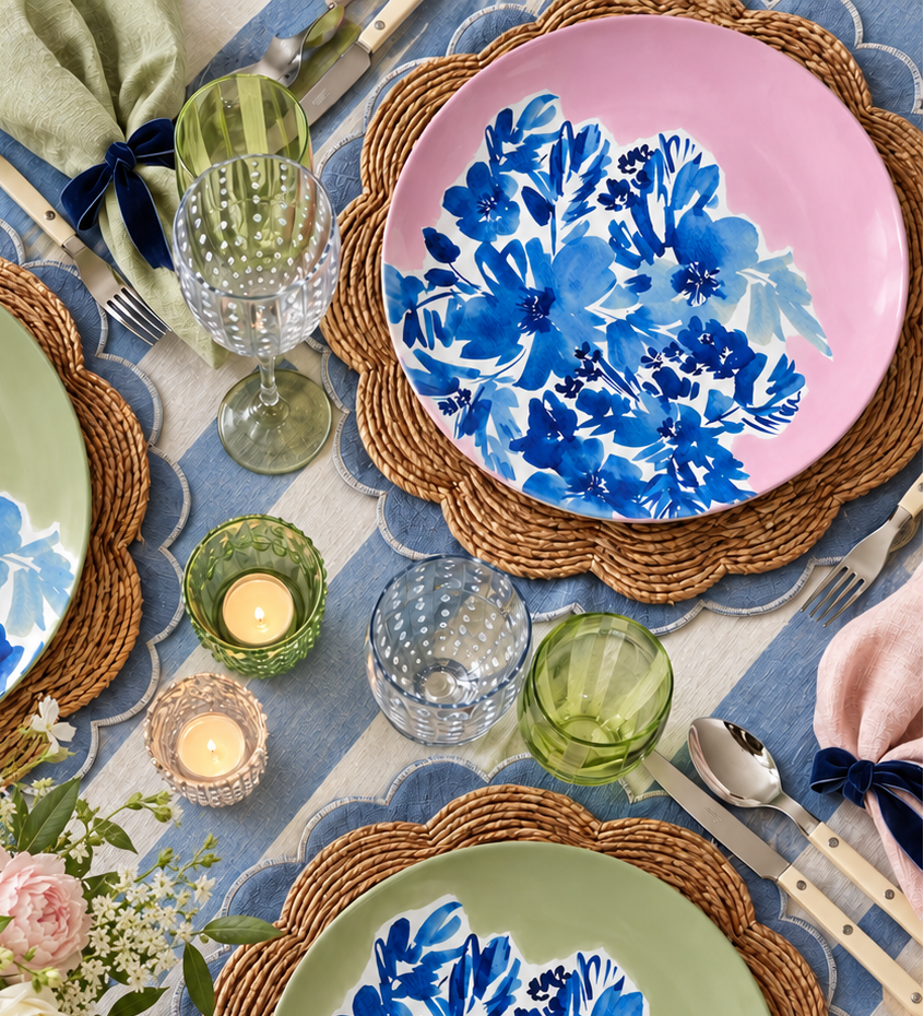 Royal Blooms Dinnerware Collection (Unbreakable and BPA-free)