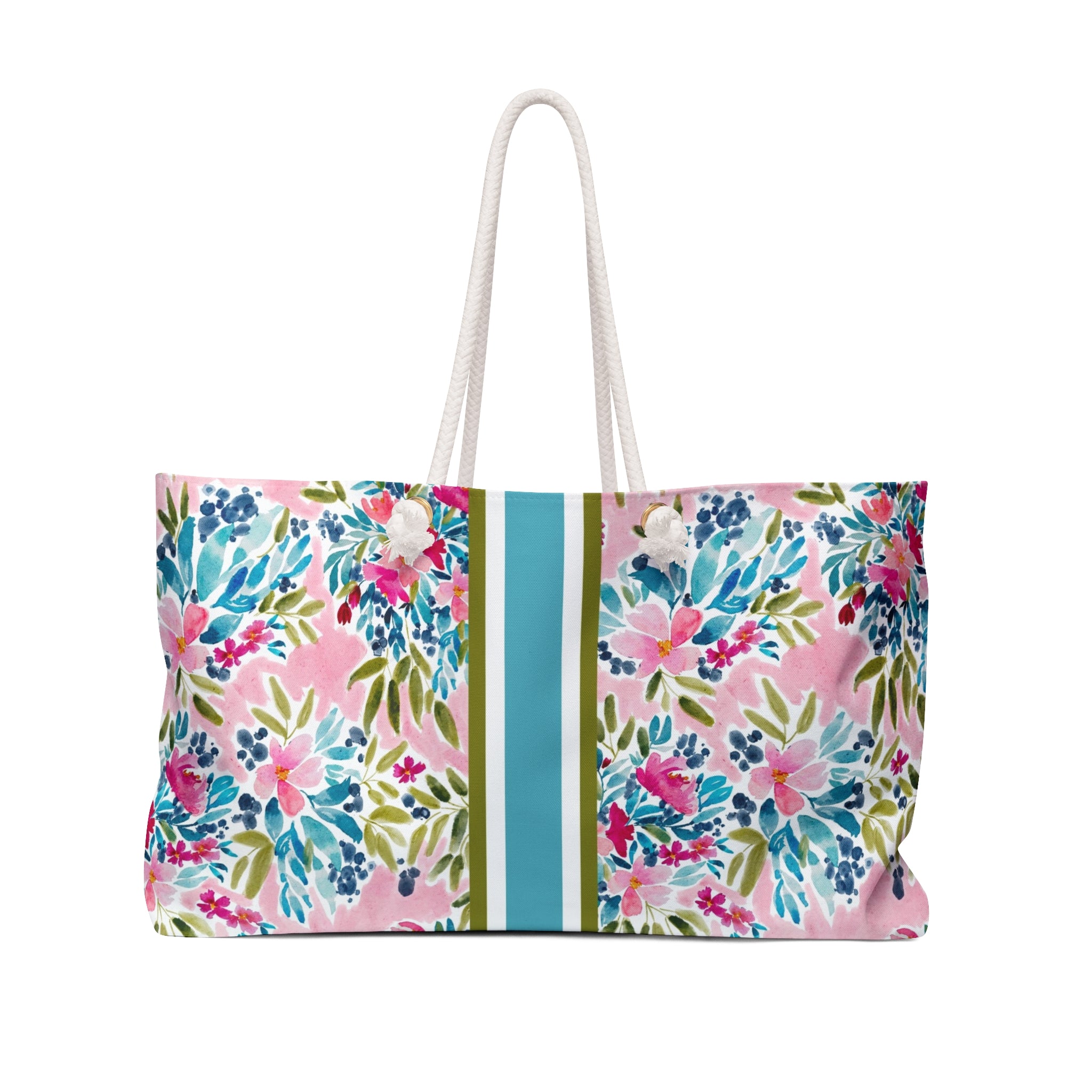 Aria II Striped Monogrammed Mahjong Bag