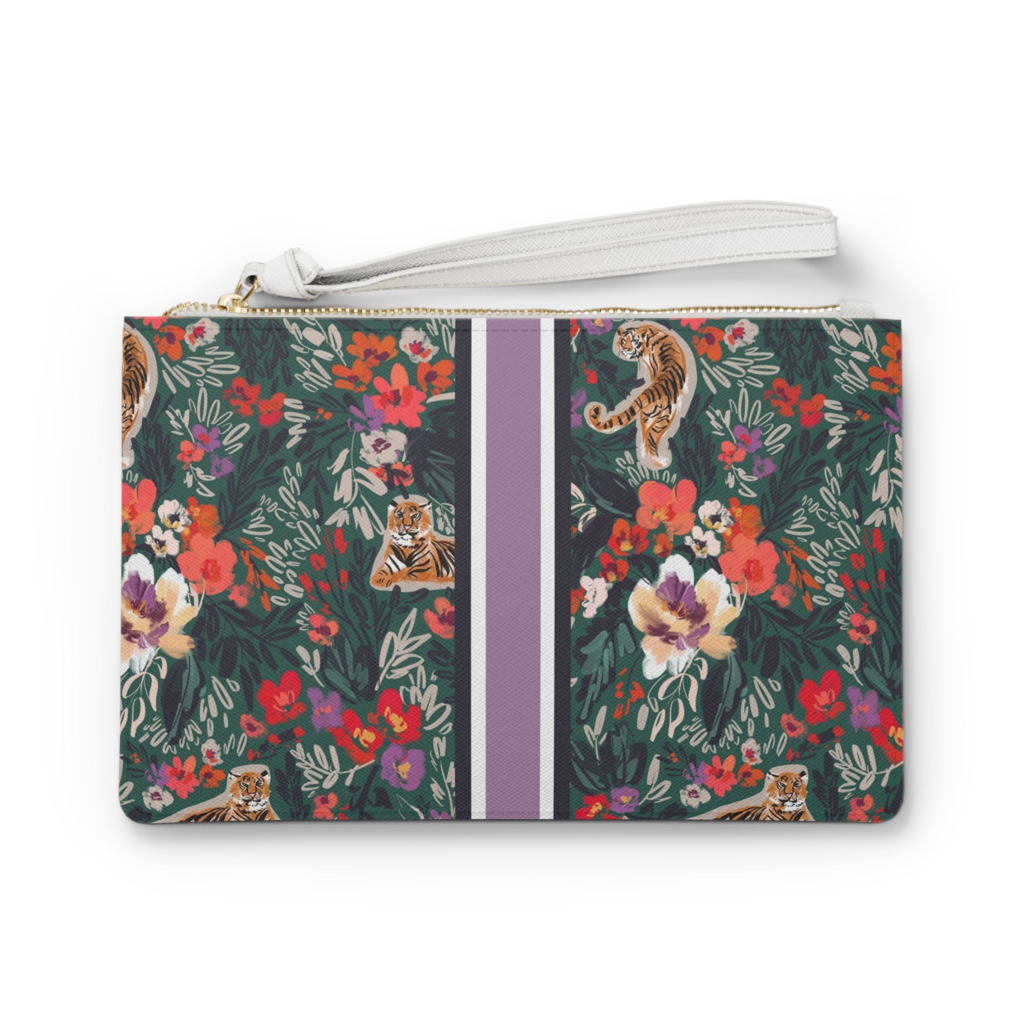Regal Bloom Striped Monogrammed Mahjong Card Holder