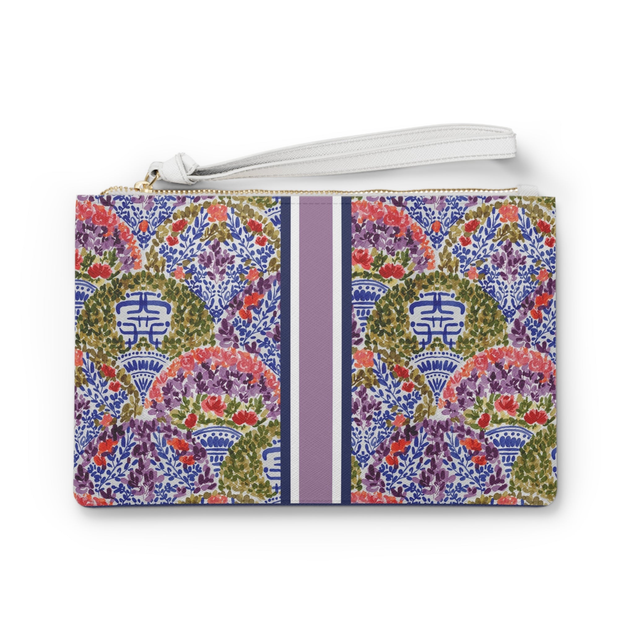 Dynasty Striped Monogrammed Mahjong Card Holder