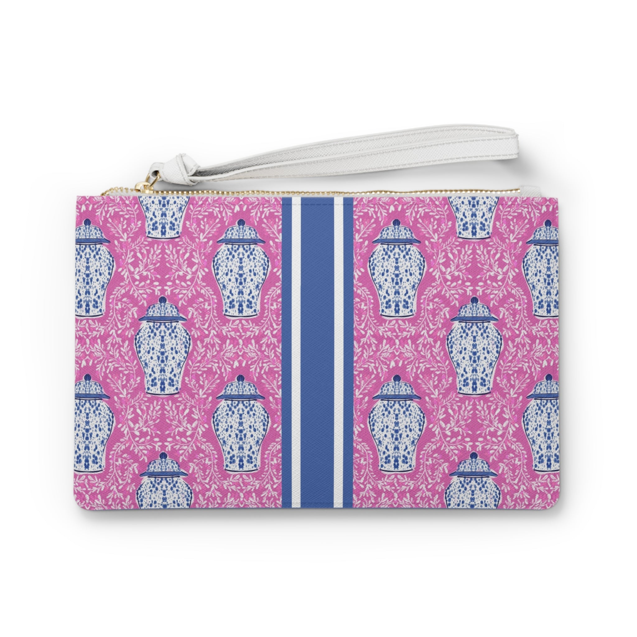 Ginger Striped Monogrammed Mahjong Card Holder