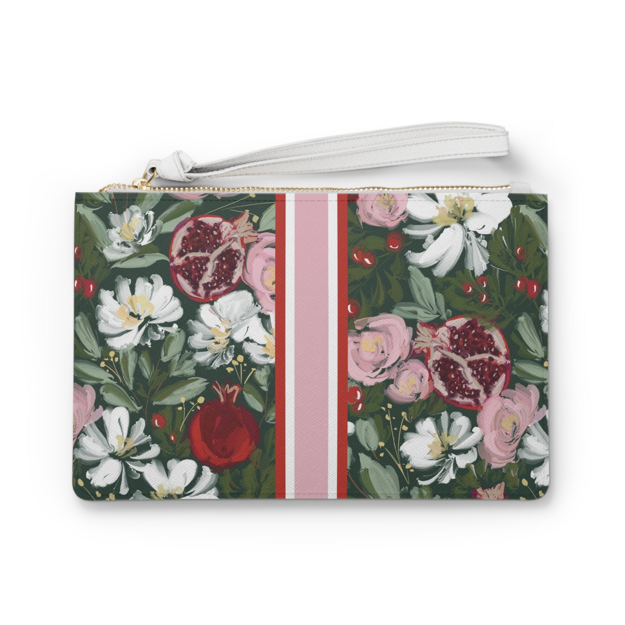 Crimson Harvest Striped Monogrammed Mahjong Card Holder