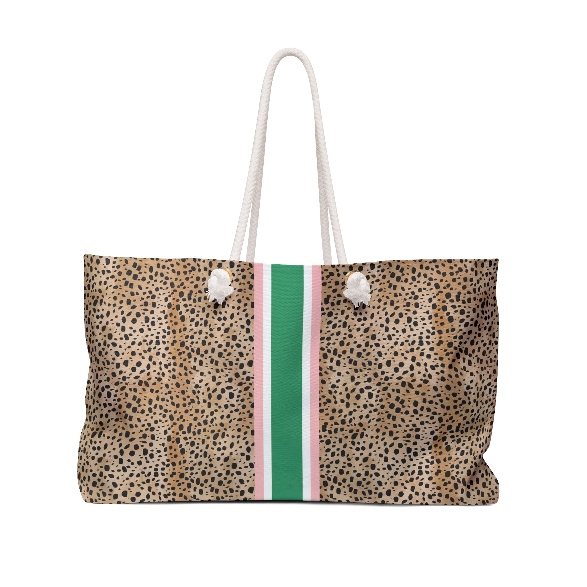 Heiress Striped Monogrammed Mahjong Bag