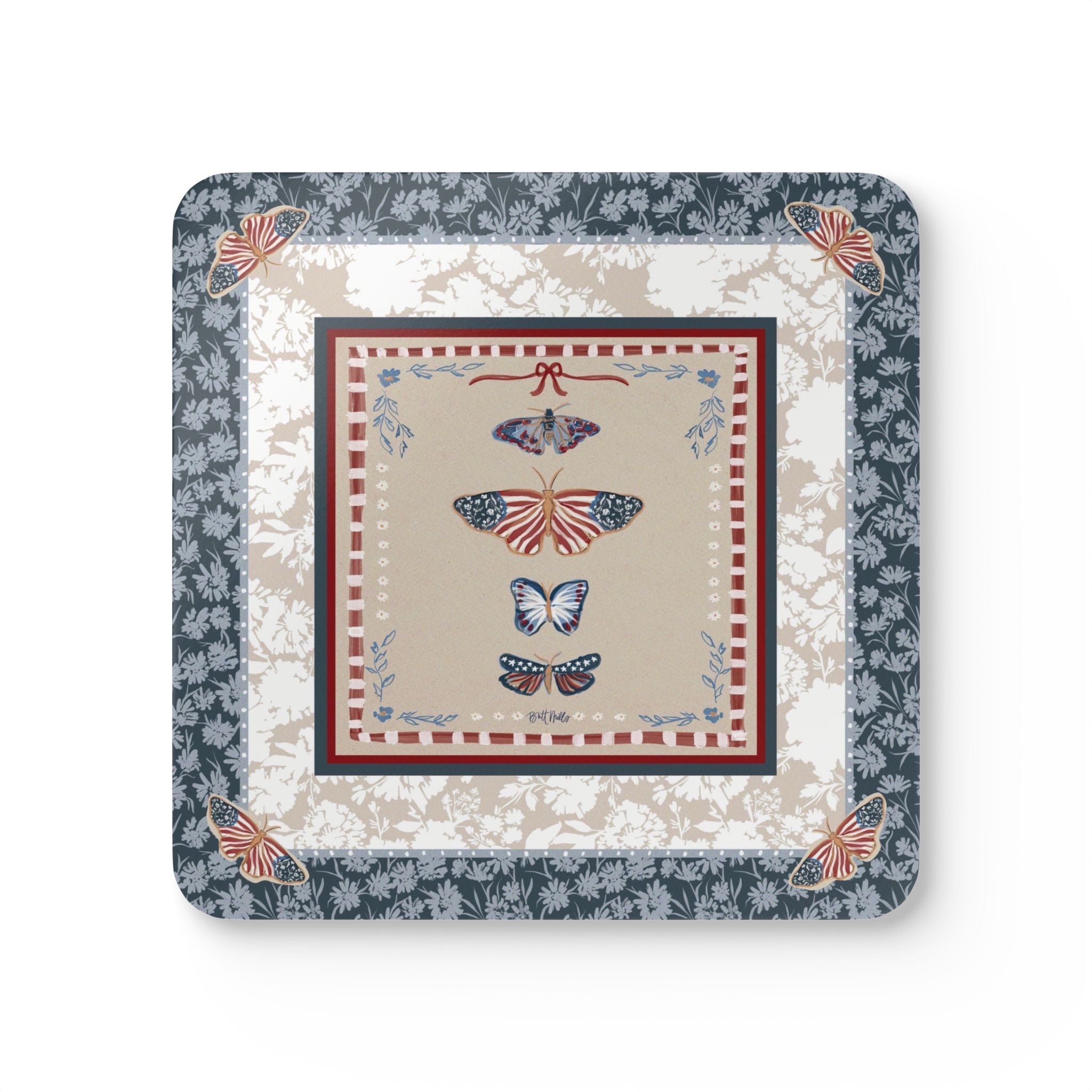 Glory Mahjong Mat Art Coaster Set (Set of 4)
