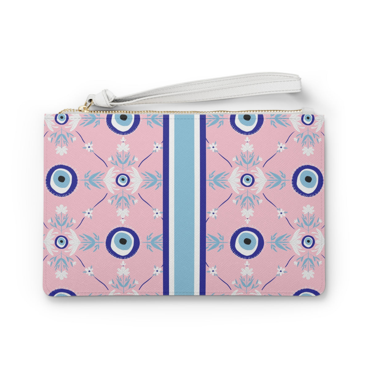 Evil Eye Striped Monogrammed Mahjong Card Holder