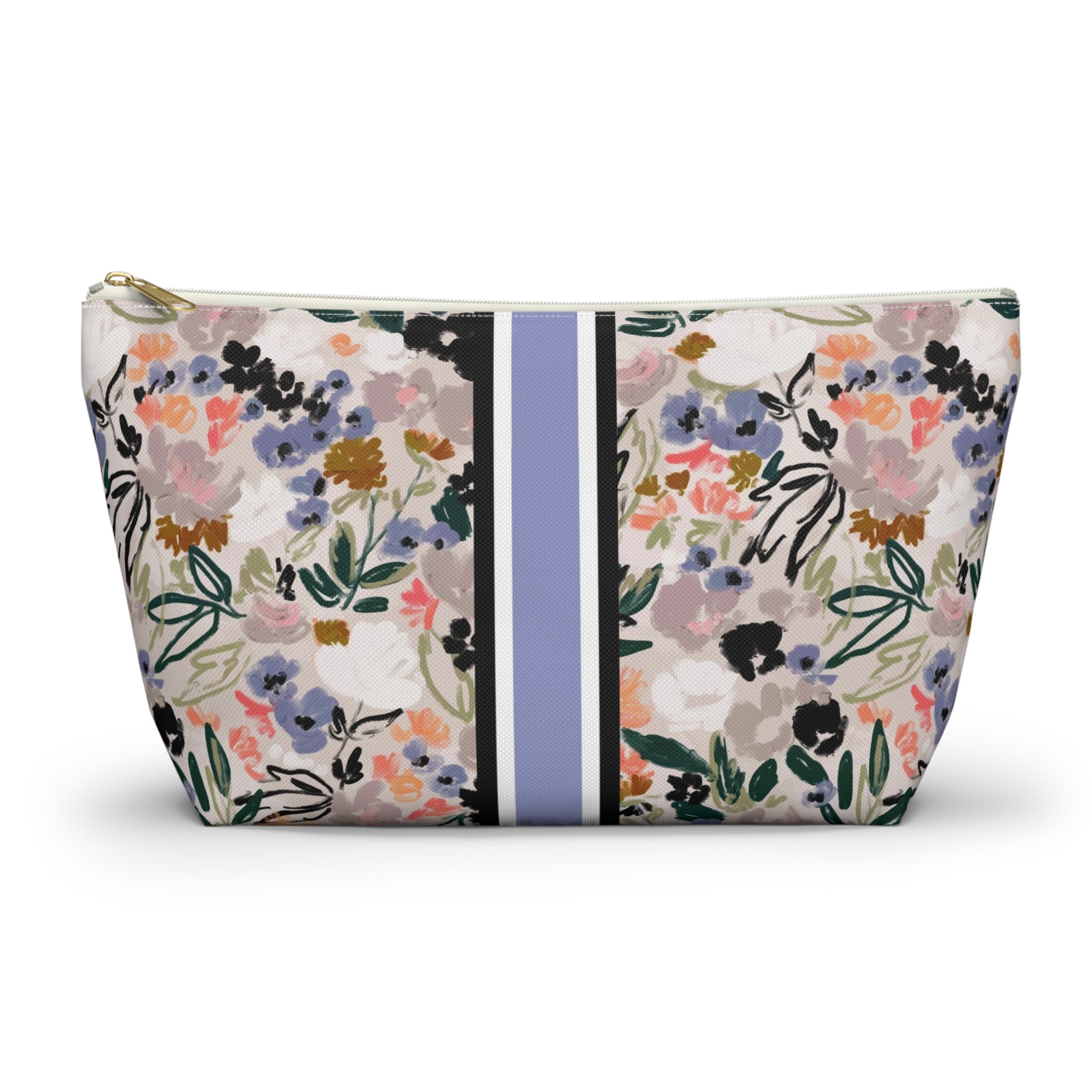 Quinn Striped Monogrammed Mahjong Tile Pouch