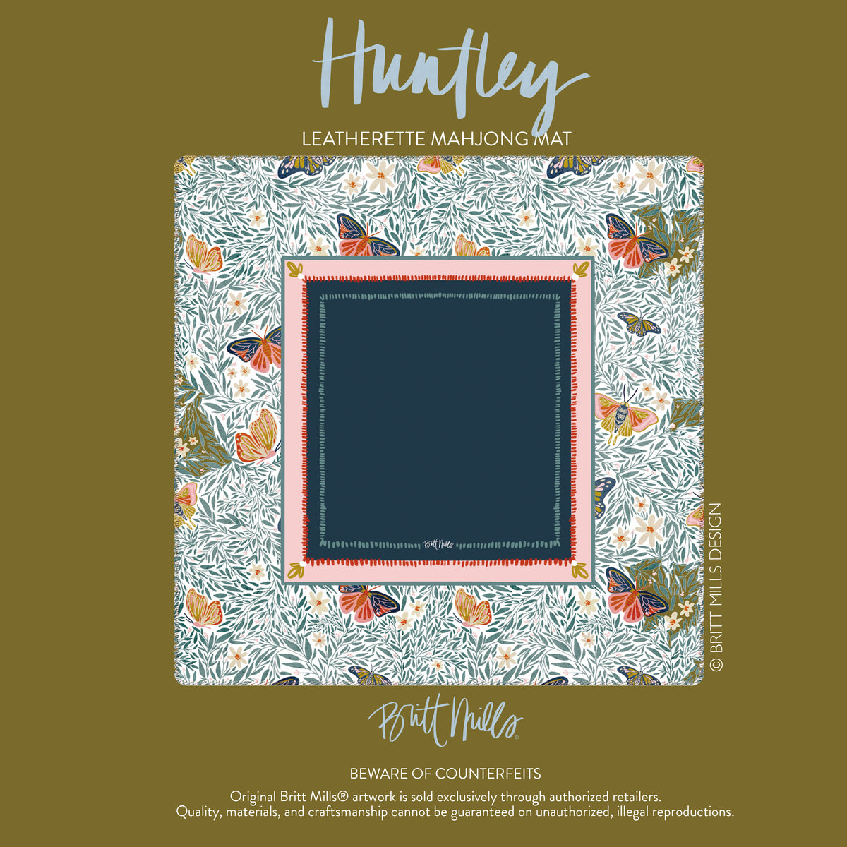 Huntley Leatherette Mahjong Mat
