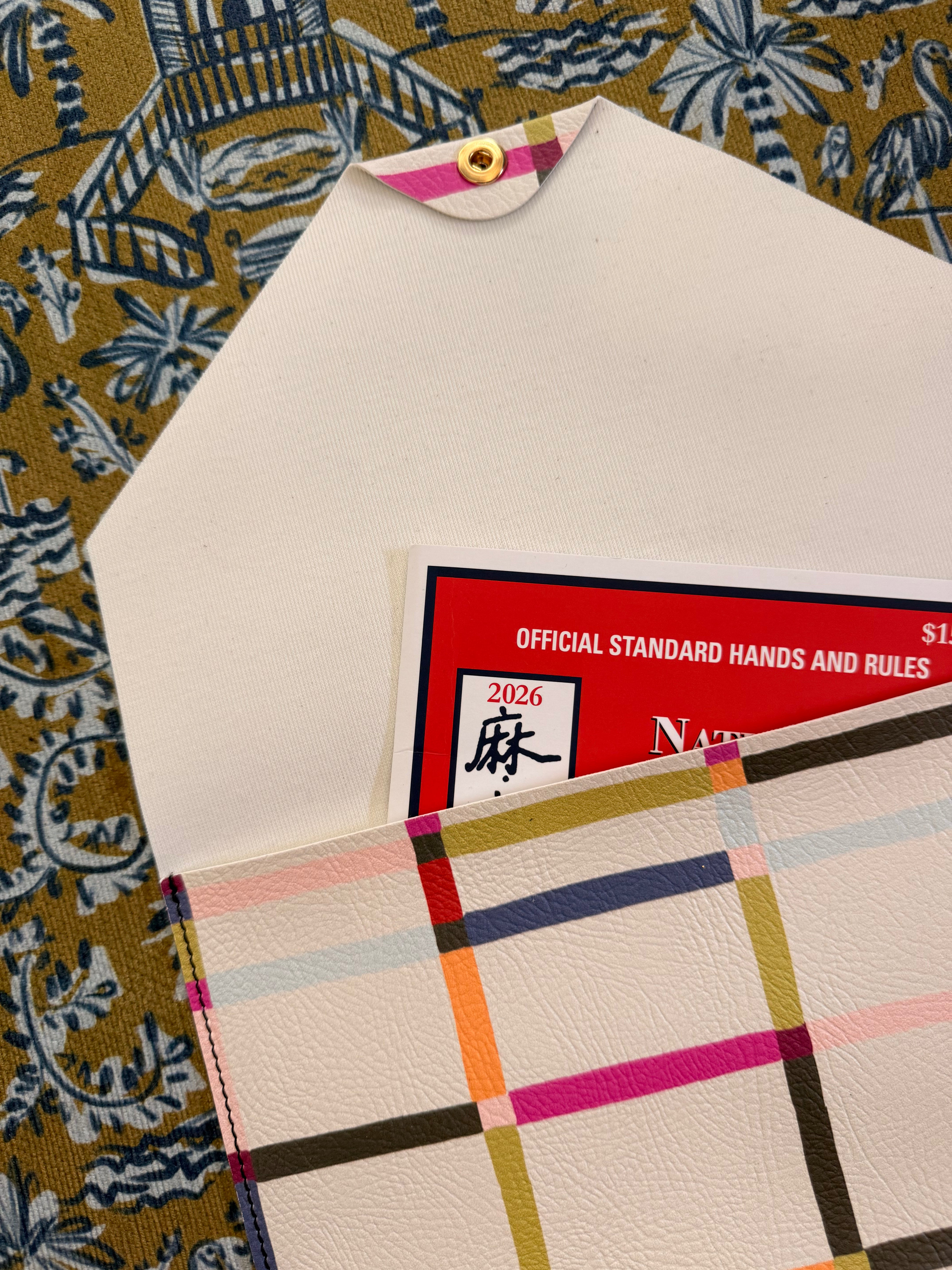Revelry Vegan Leatherette Mahjong Card Holder