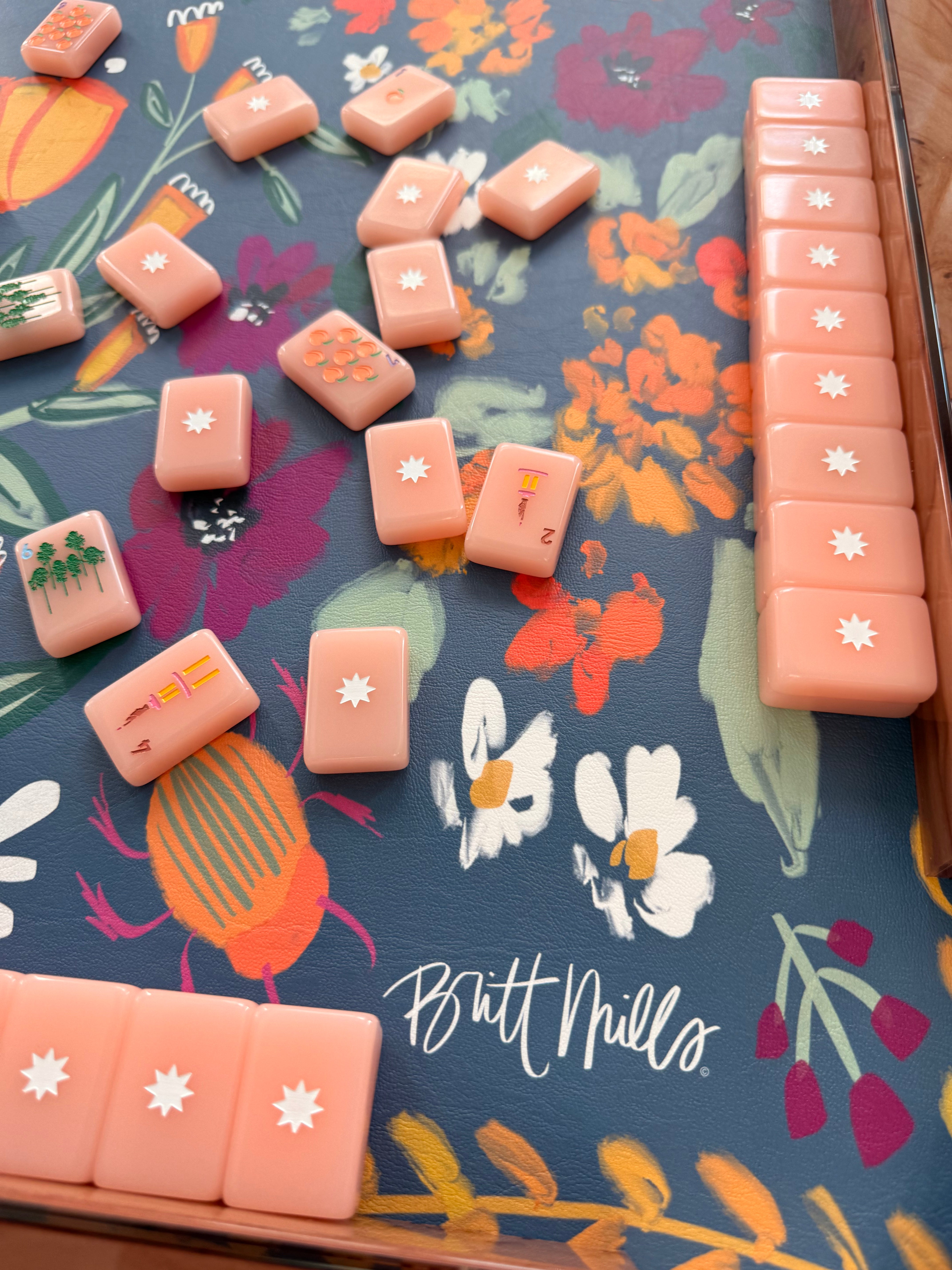 Enchanted Leatherette Mahjong Mat