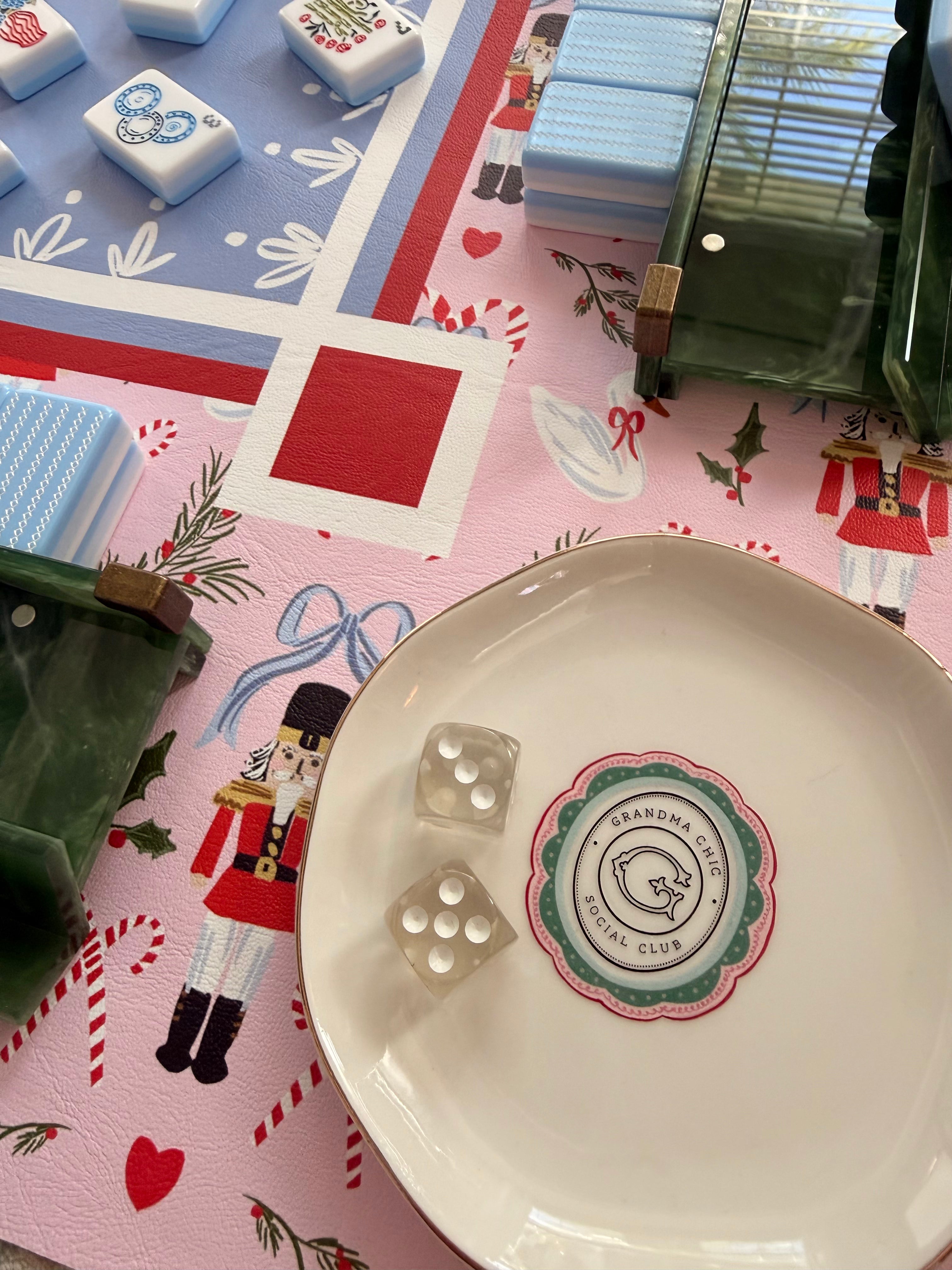 Grandma Chic Social Club Ceramic Dice Dish