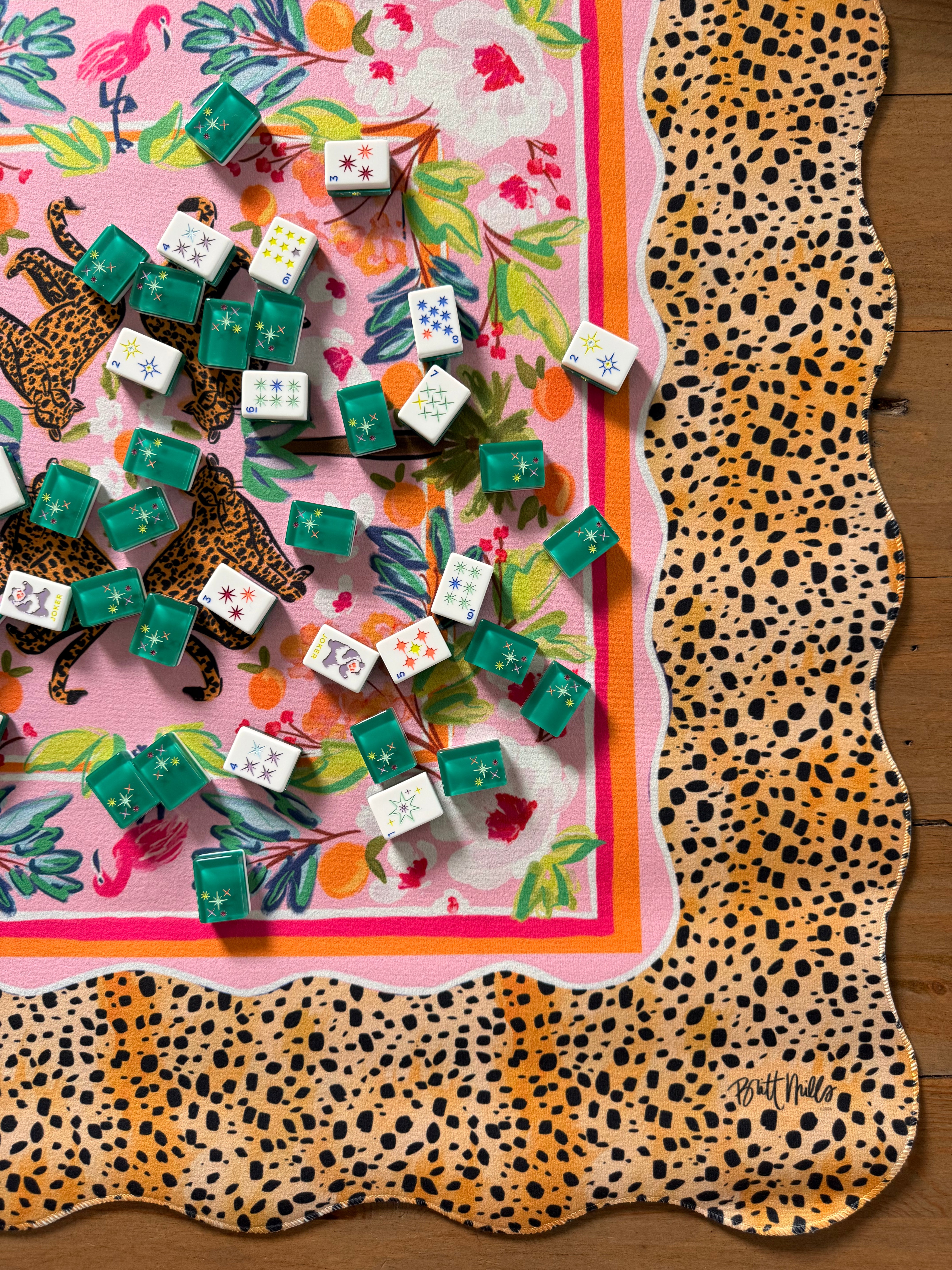 Heiress Scalloped-Edge Mahjong Mat (Non-Neoprene)