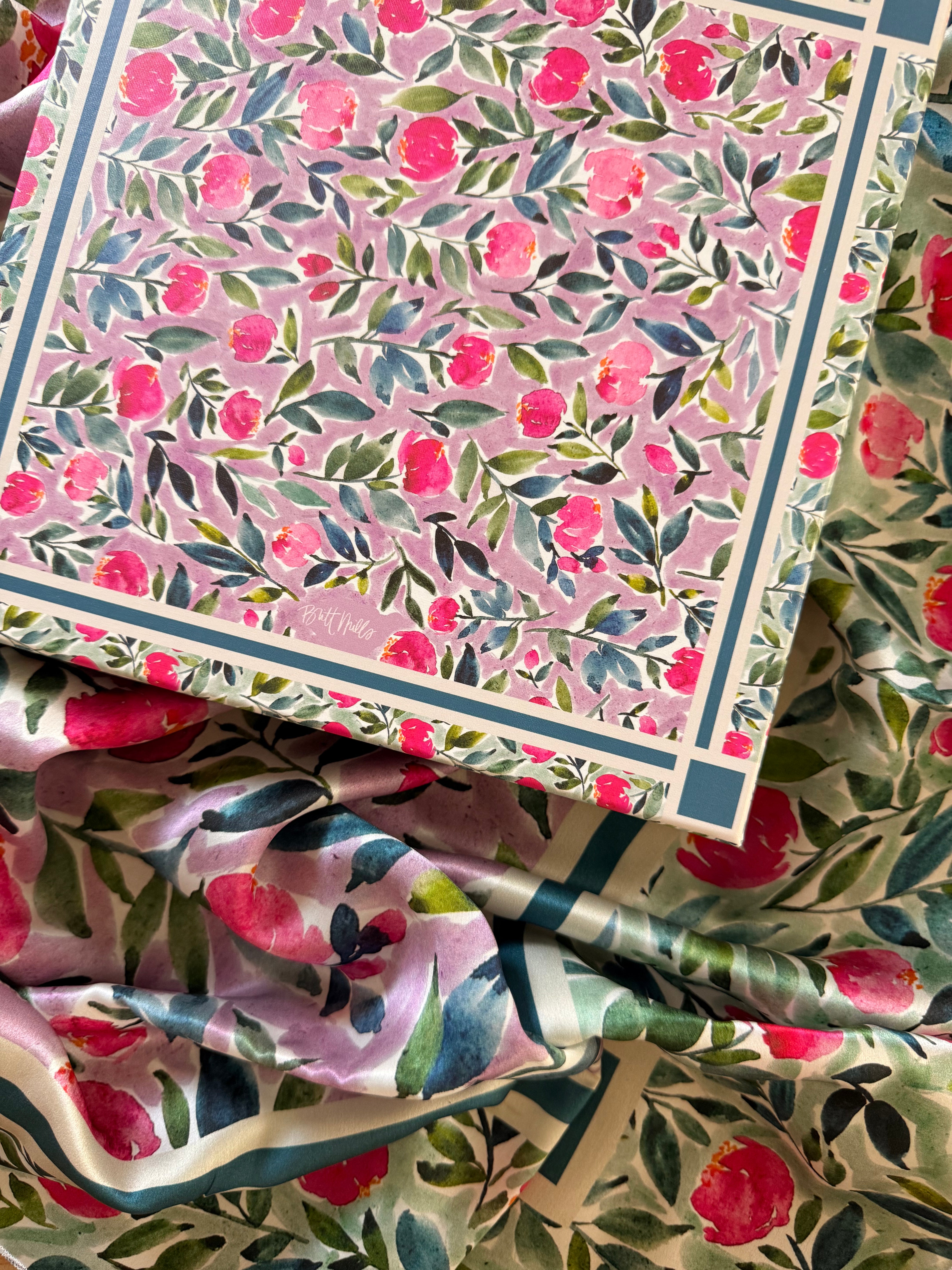Flora Silk Scarf & Shaw