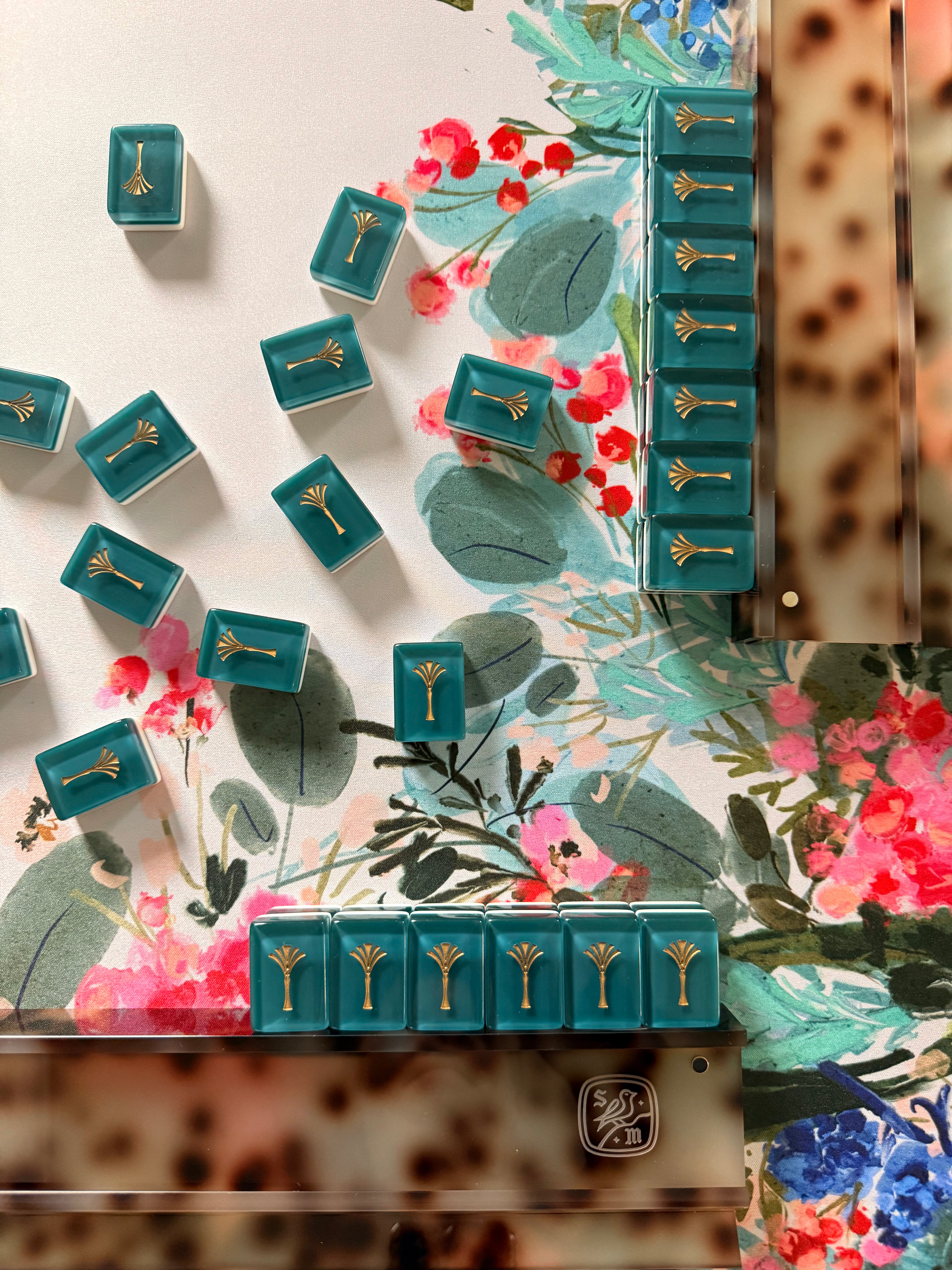 Winter Berry Neoprene Mahjong Mat [Restocking Late September]