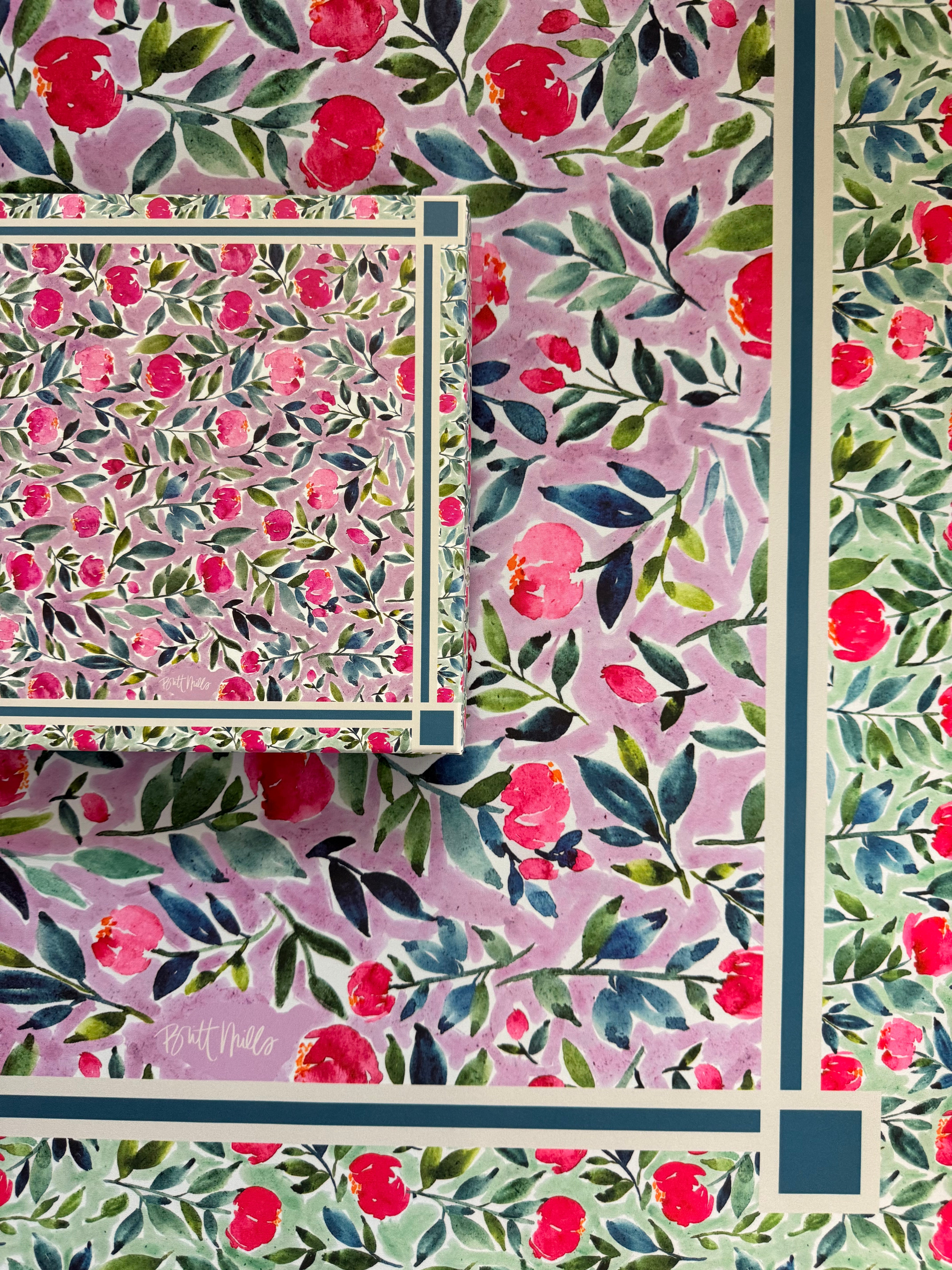 Flora Silk Scarf & Shaw