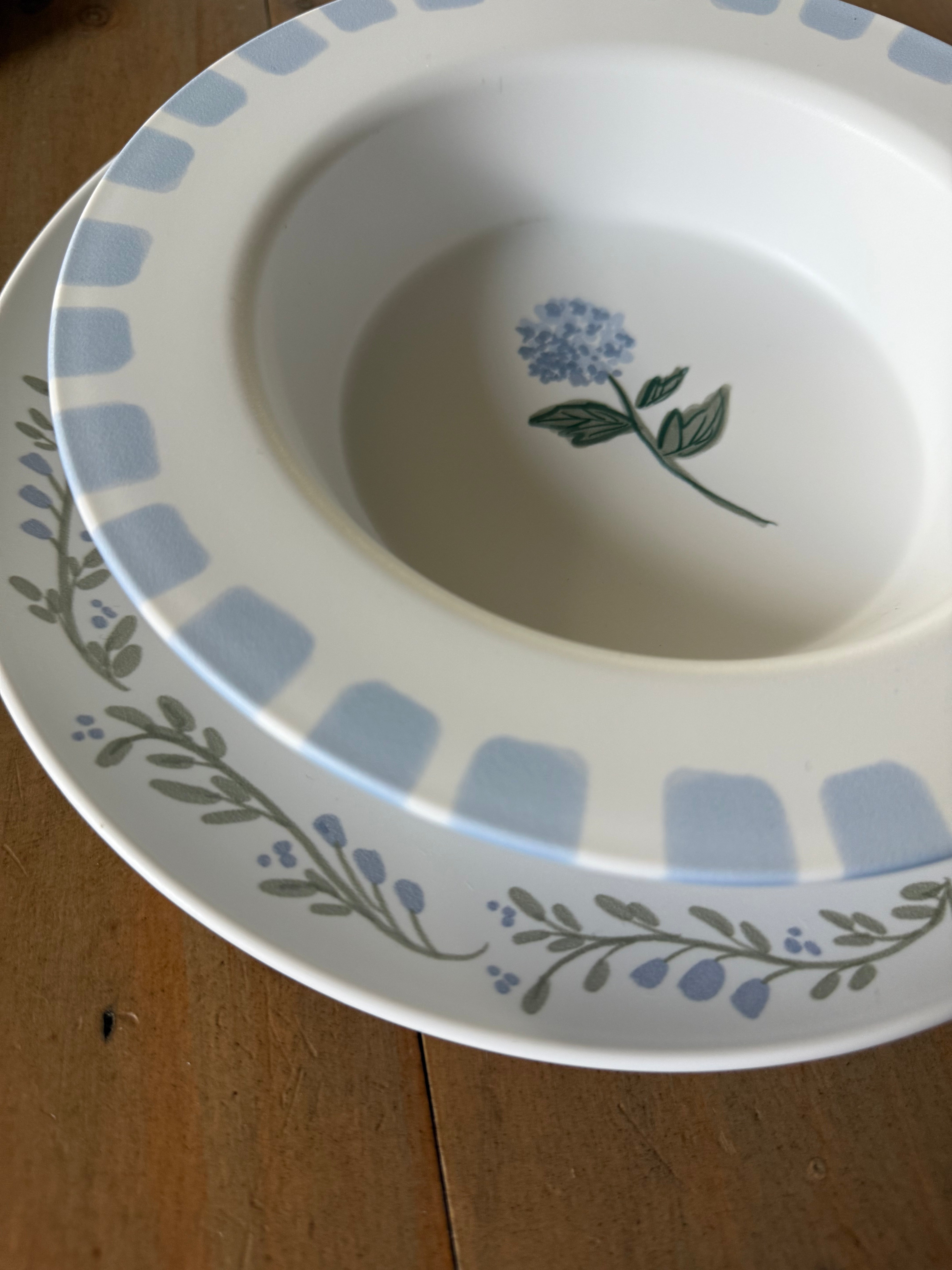 Preppy Petals Dinnerware Collection (Unbreakable and BPA-free)
