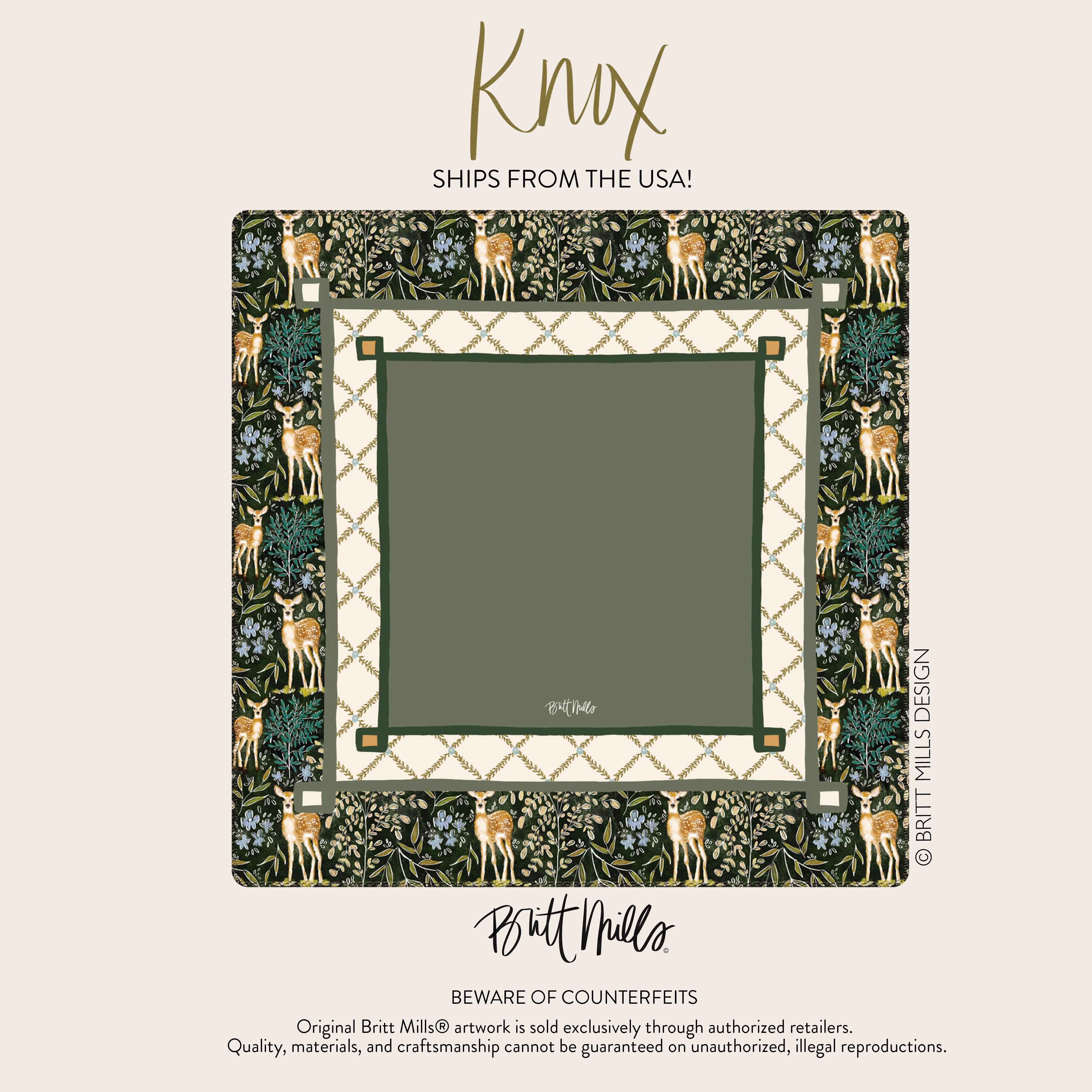 Knox Neoprene Mahjong Mat