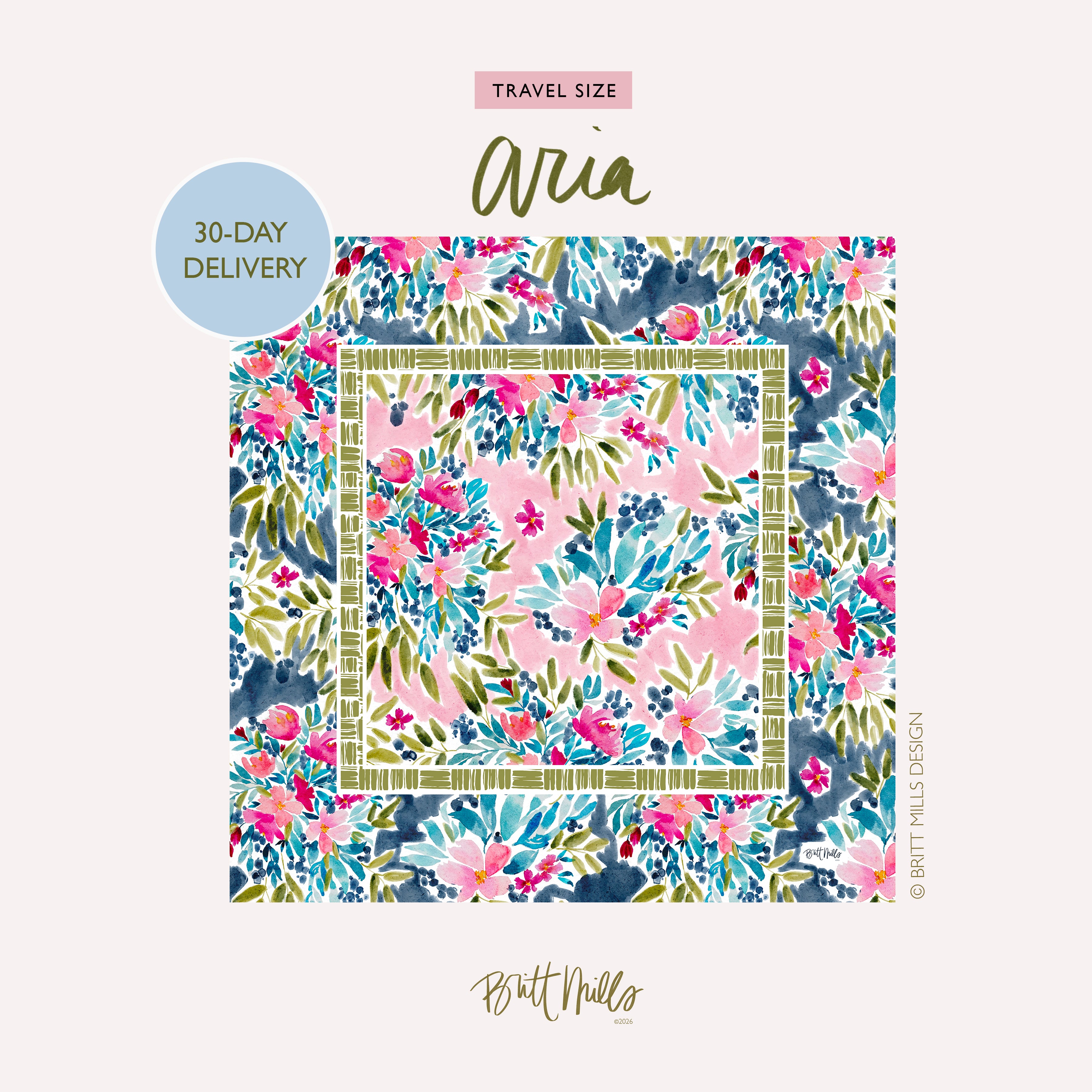 Aria Mini Travel Mahjong Mat (Non-Neoprene)