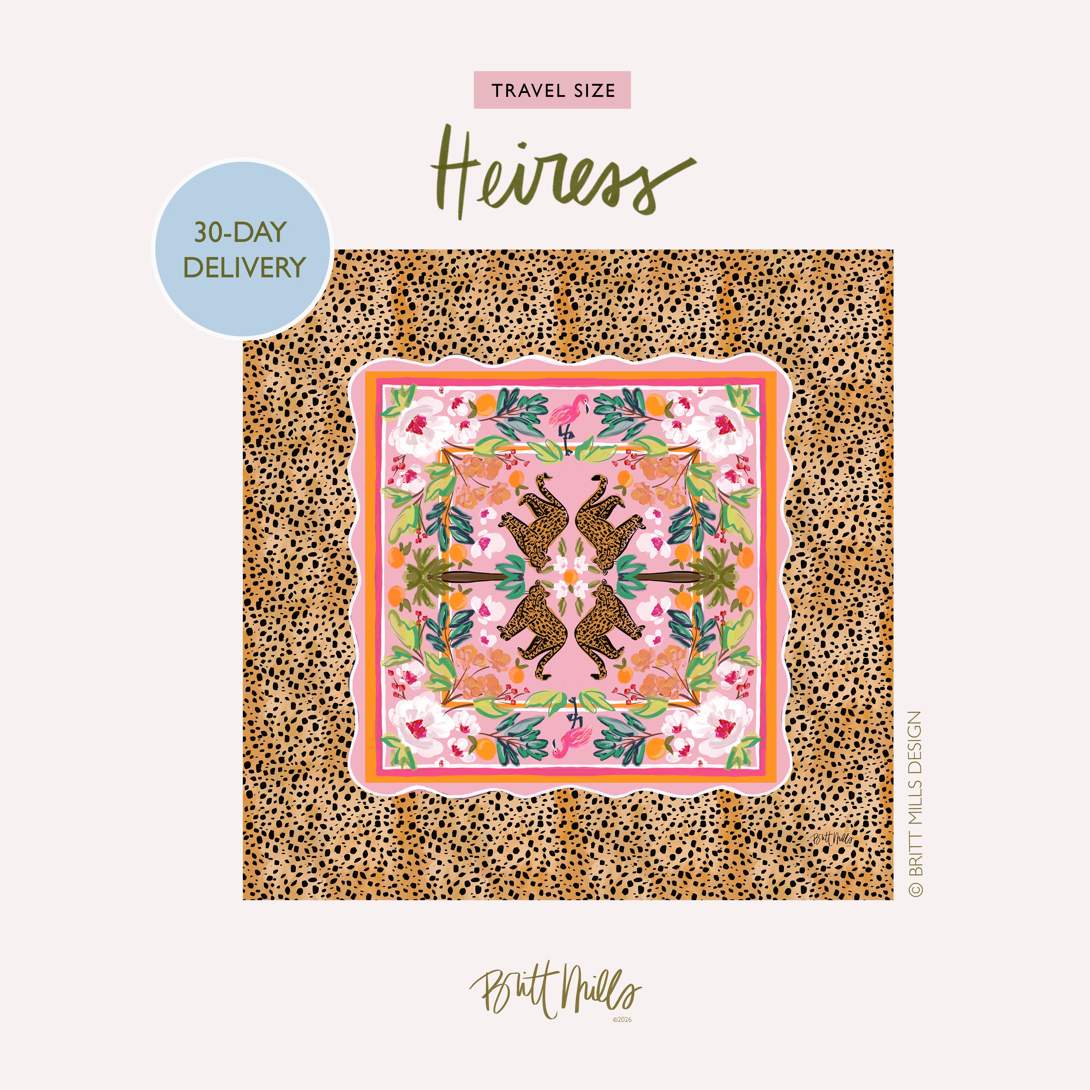 Heiress Mini Travel Mahjong Mat (Non-Neoprene)