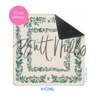 Green Bow & Bloom Mahjong Mat (Non-Neoprene)