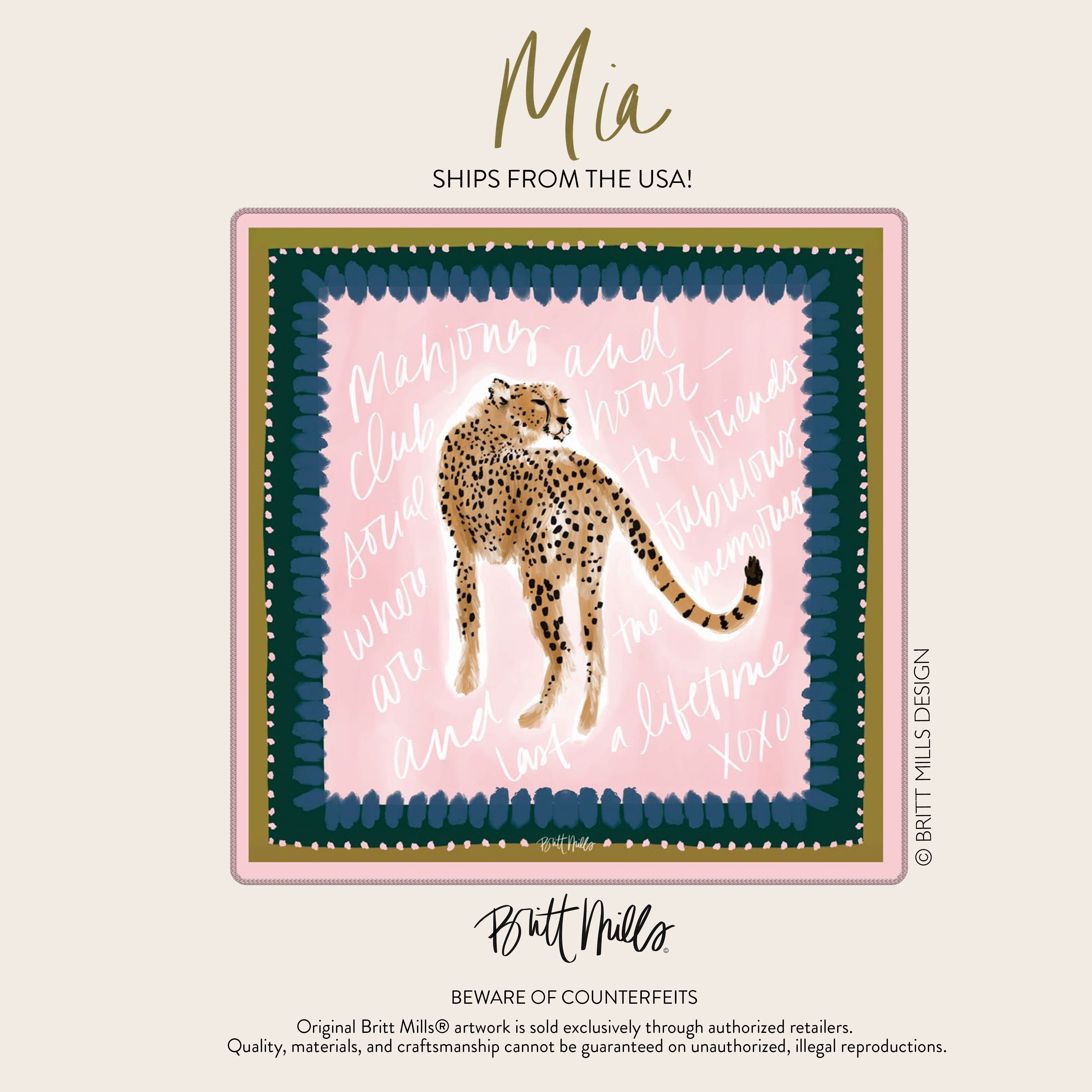 Mia Neoprene Mahjong Mat