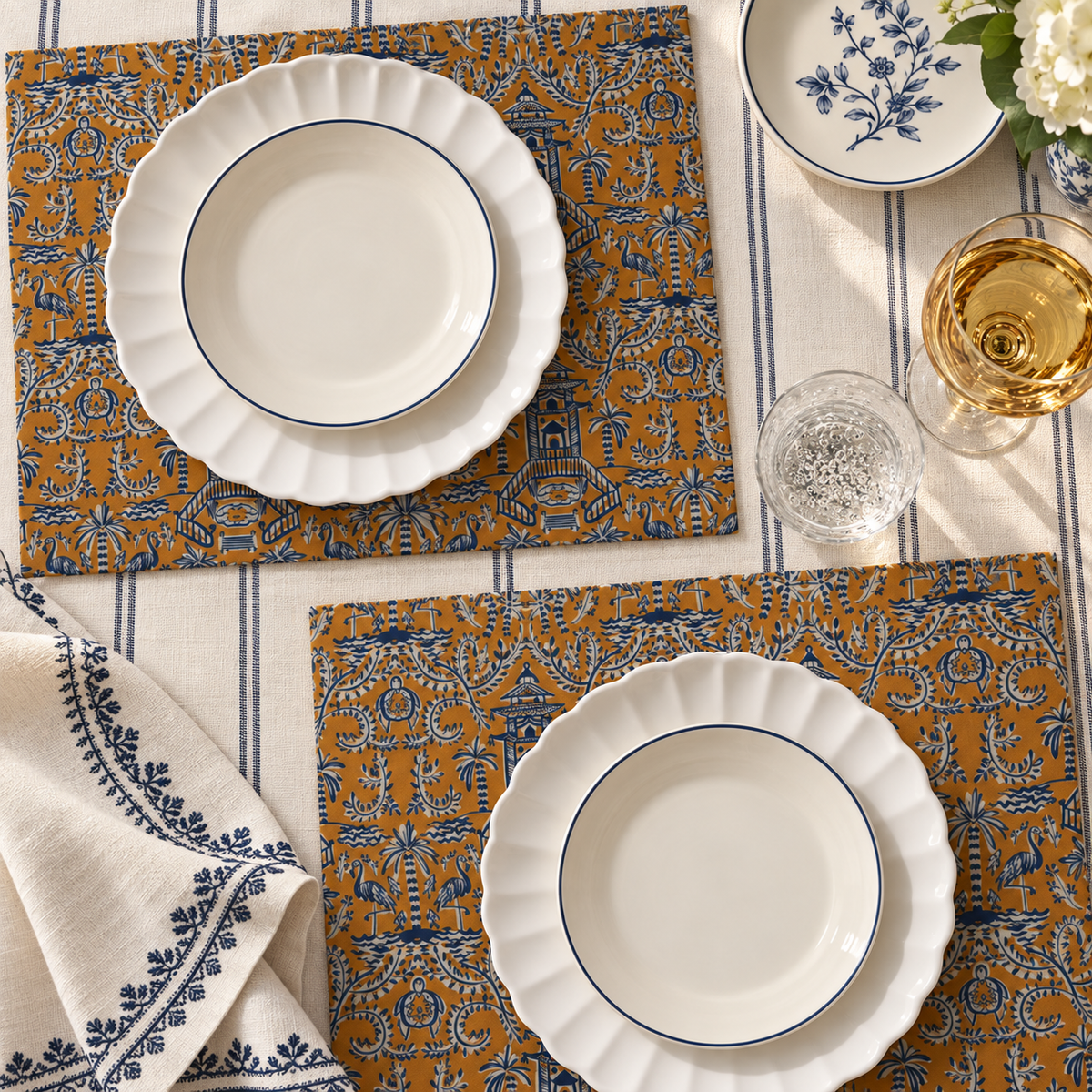 Soirée Orange Placemats (Set of 4)