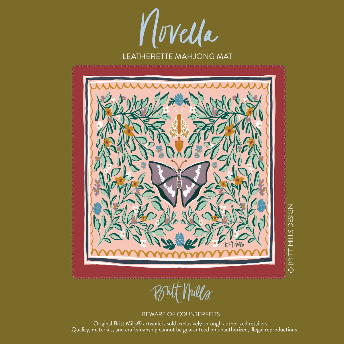 Novella Leatherette Mahjong Mat