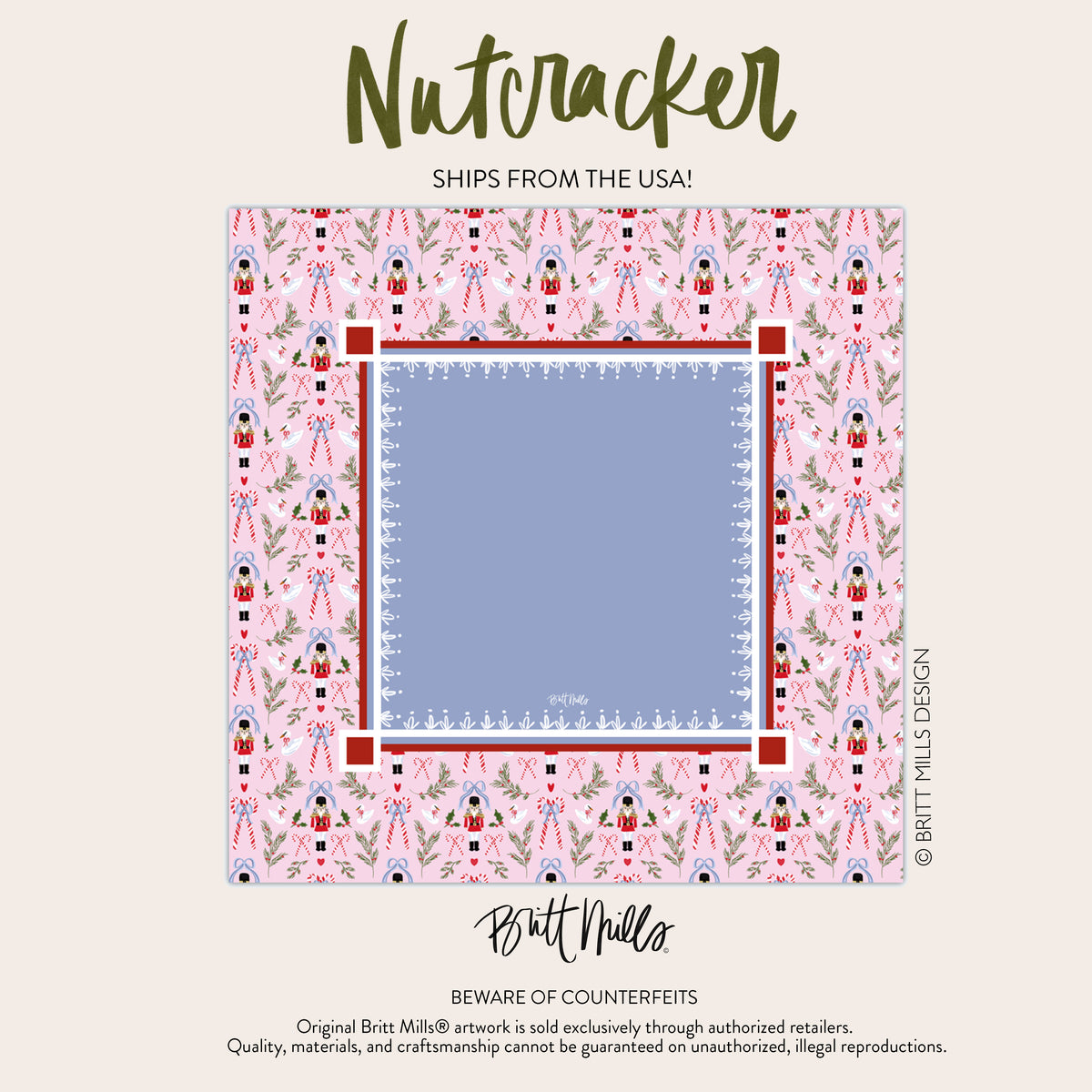 Nutcracker Neoprene Mahjong Mat [Arriving late October]