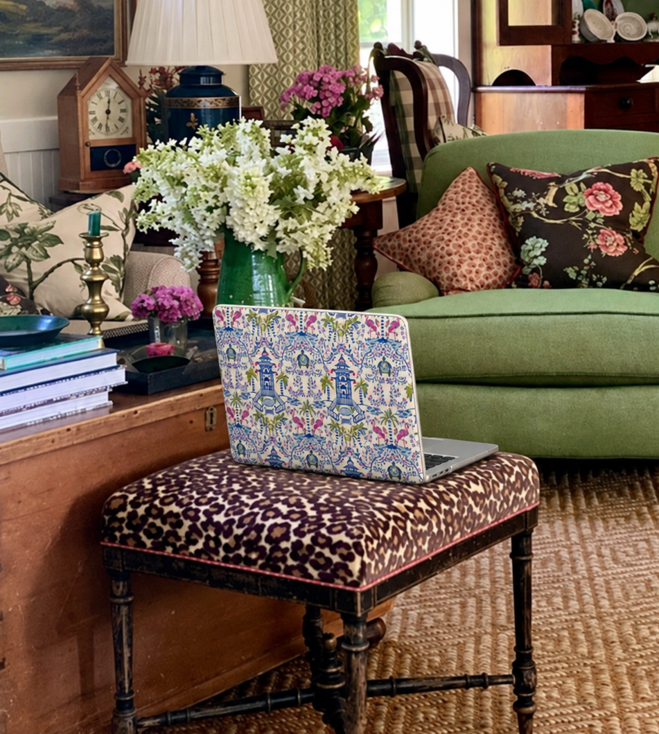 Colorful Chinoiserie Matte MacBook Cases