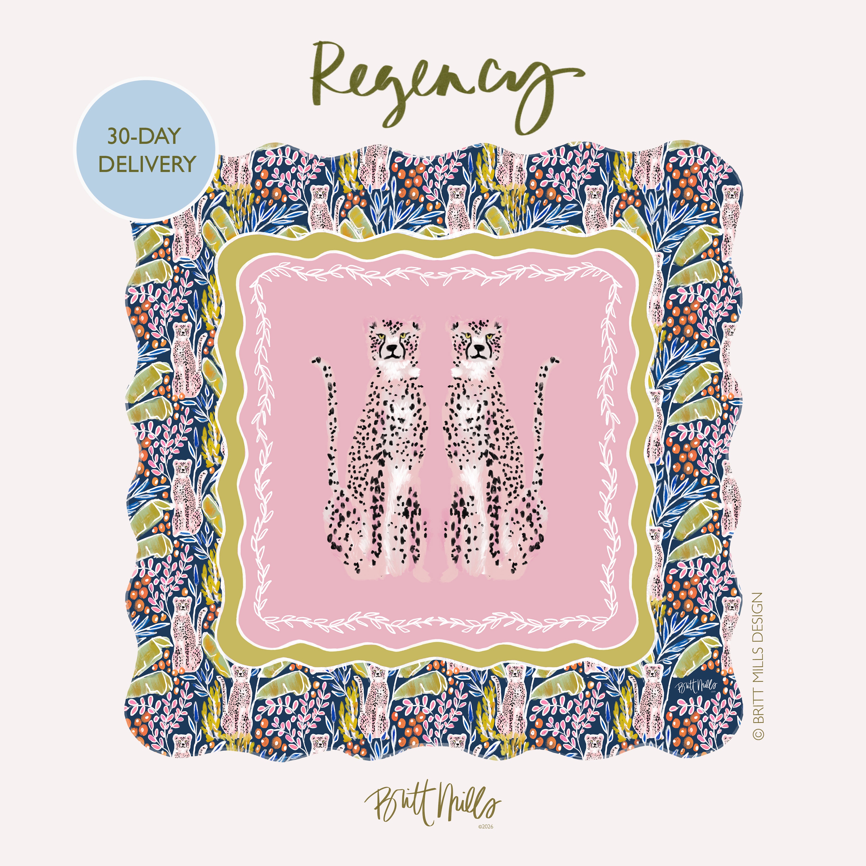 Regency Scalloped-Edge Mahjong Mat (Non-Neoprene)