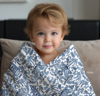 Palm Beach Monogrammed Baby Blanket